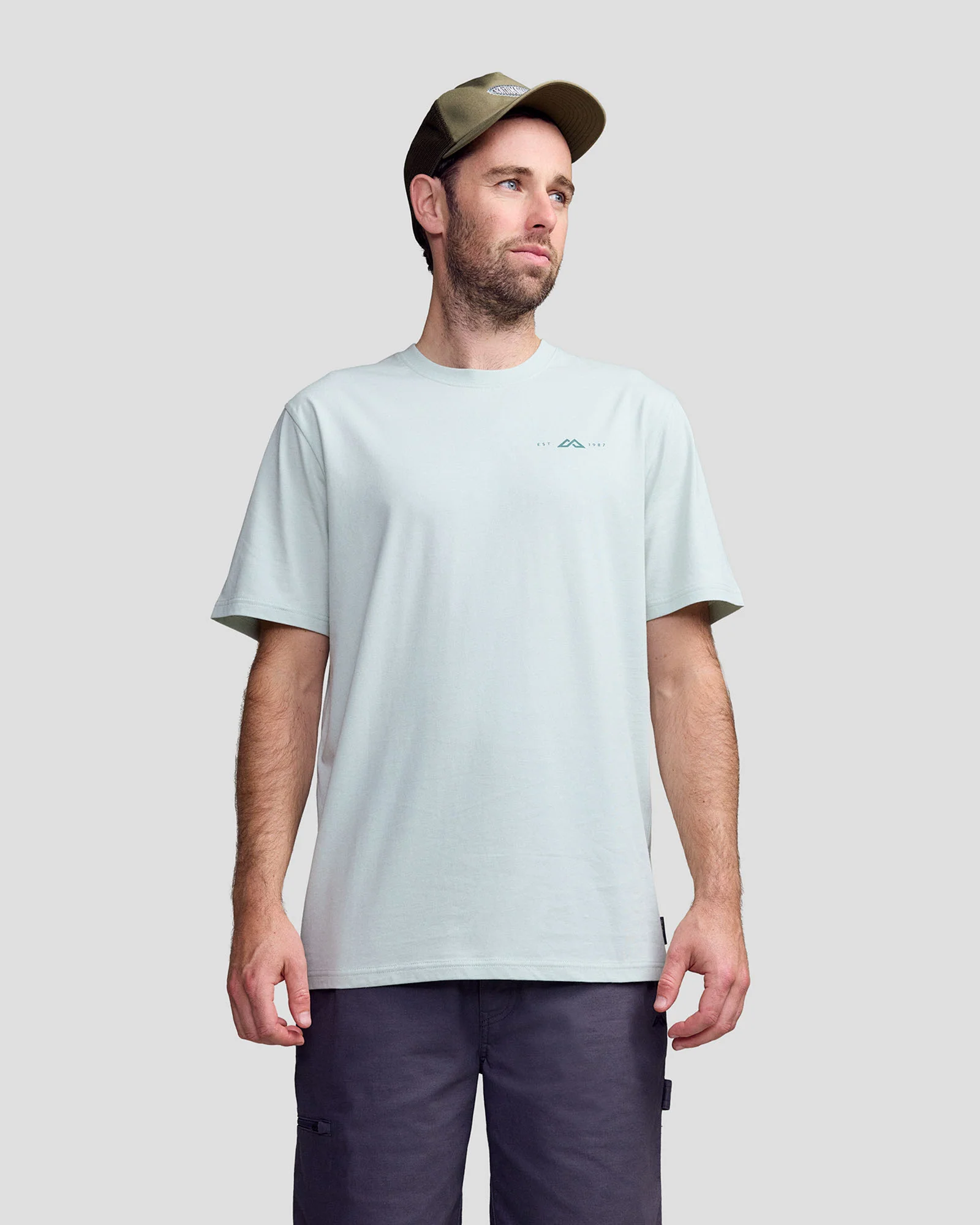 Men's 1987 Organic Cotton T-Shirt - Light Sage
