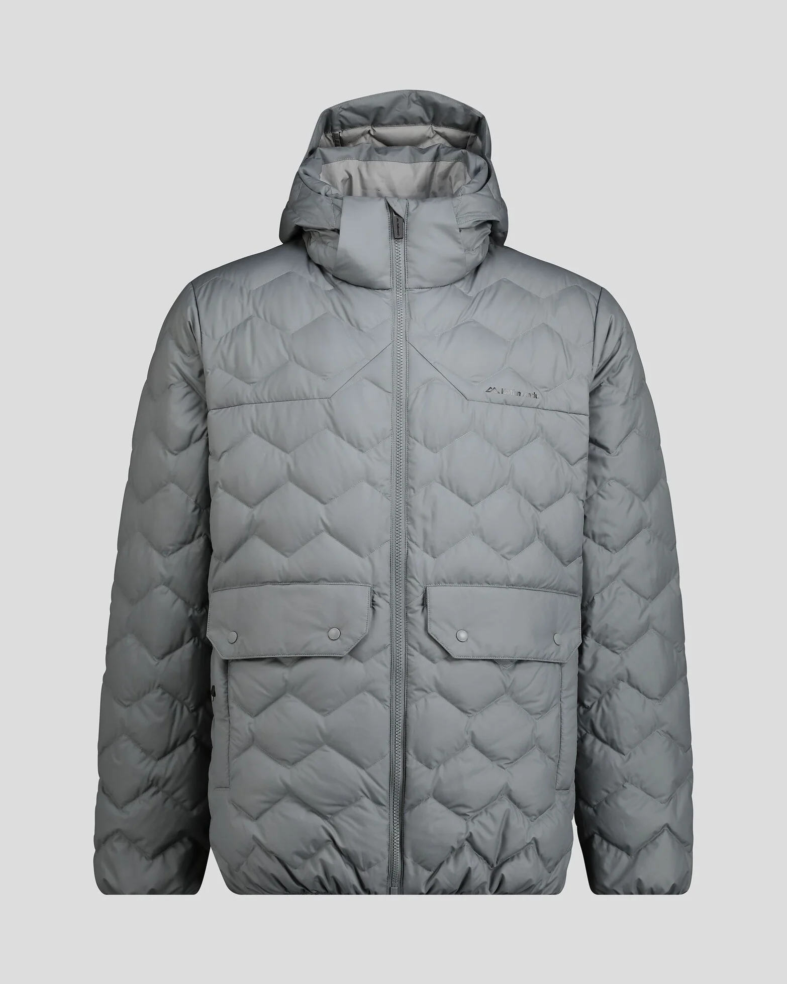 Men's Any Time Down Hooded Parka Jacket - Moon - Image 9