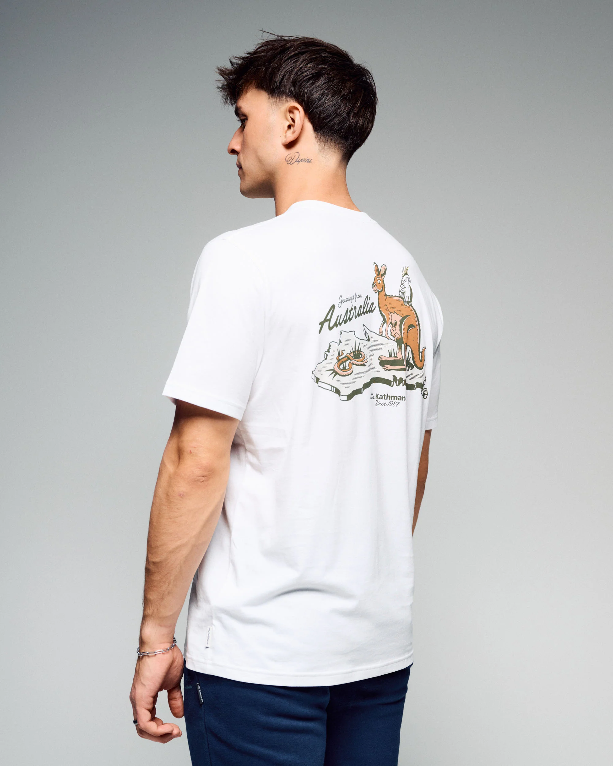 Australia Organic Cotton T-Shirt -  White - Image 2