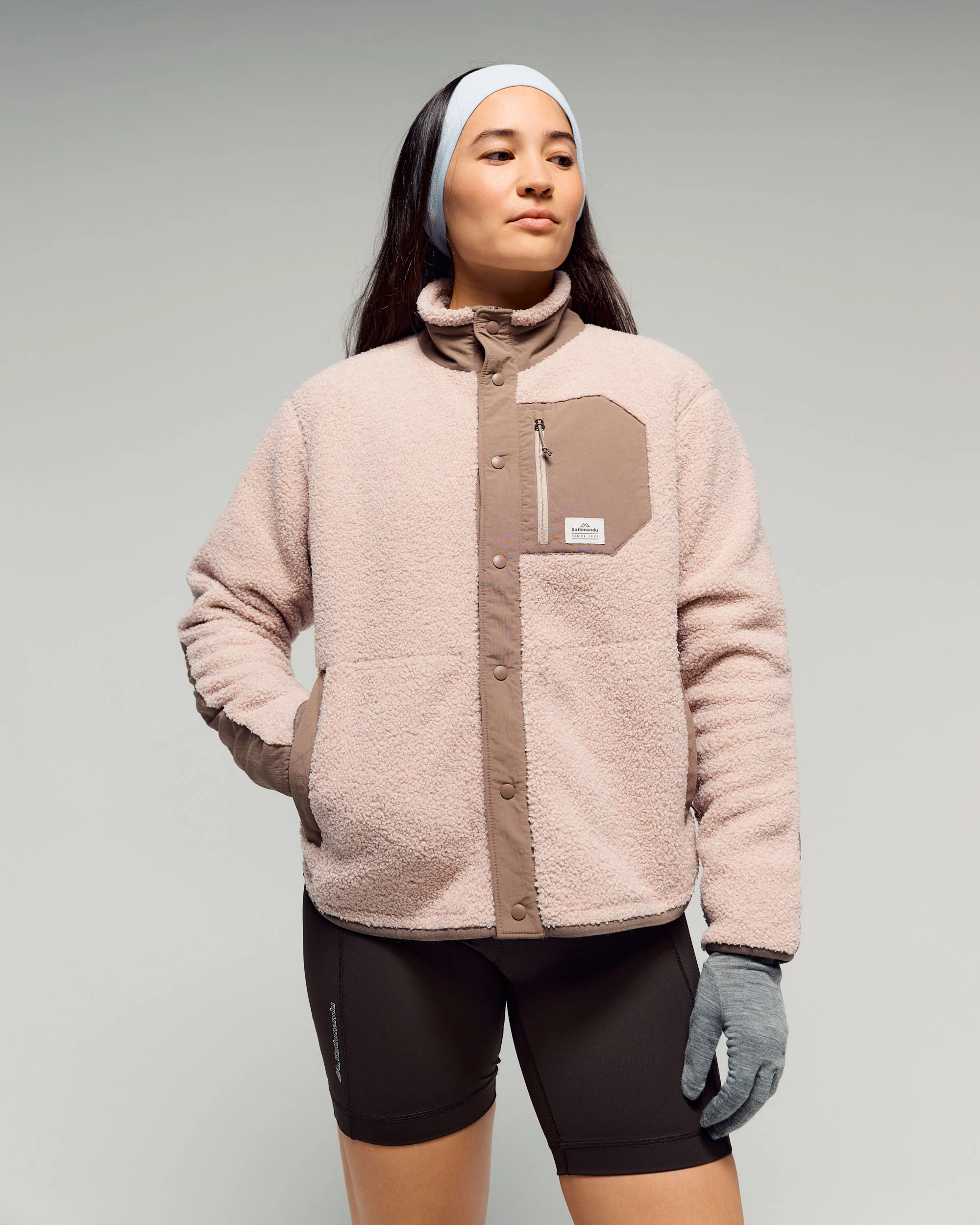 Co-Z High Pile Women's Jacket v3 - Light Taupe/Taupe