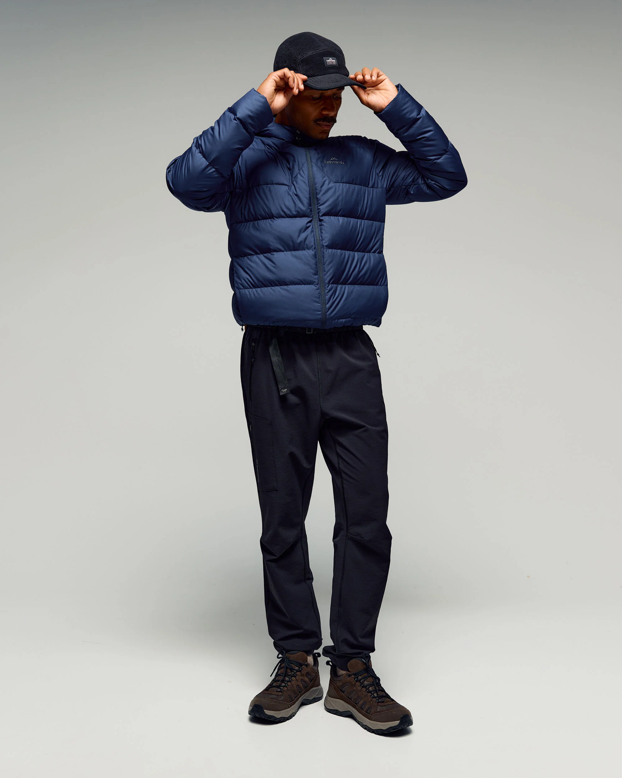 Men's Epiq Hooded Down Jacket - Classic Navy - Image 2