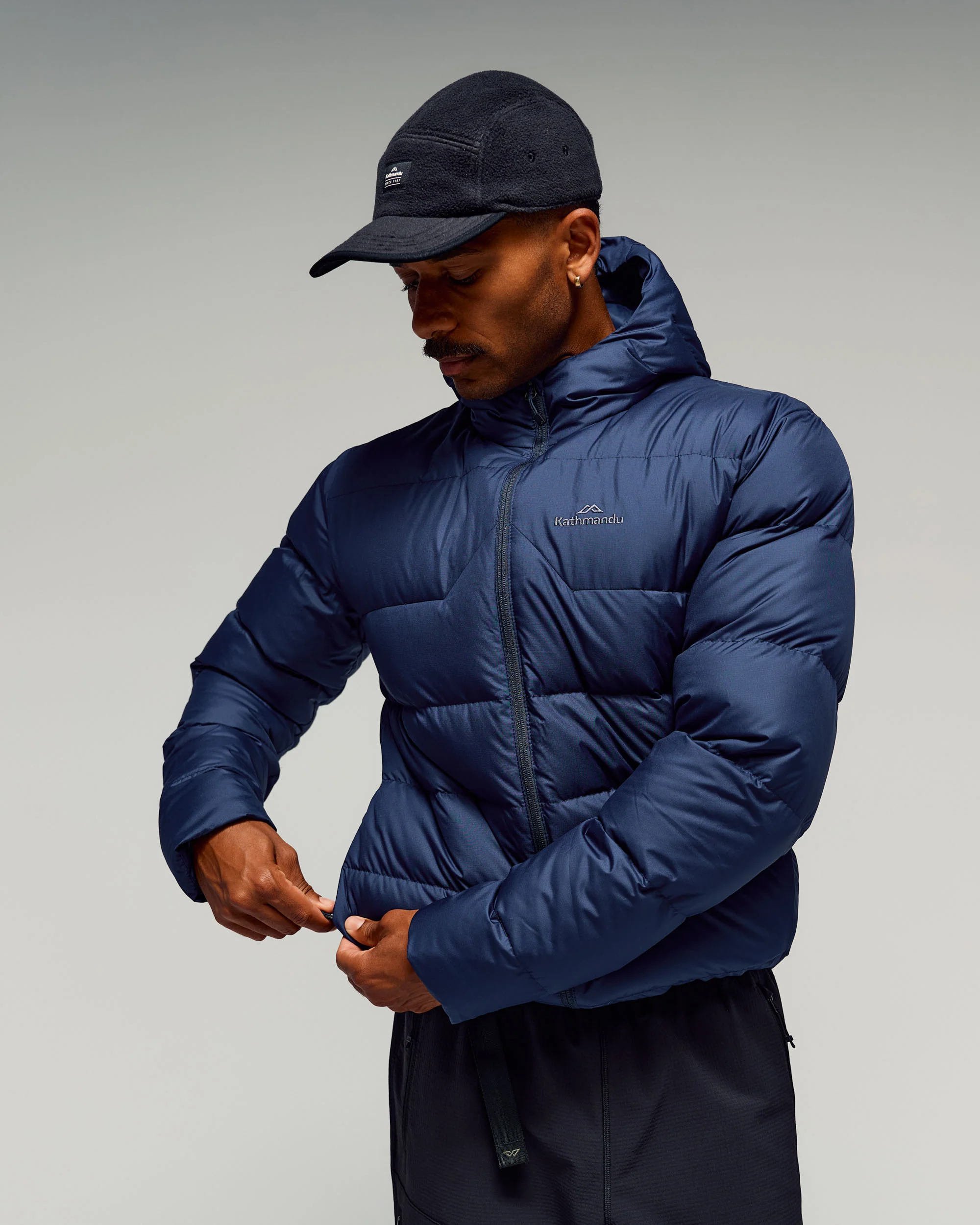Men's Epiq Hooded Down Jacket - Classic Navy - Image 3