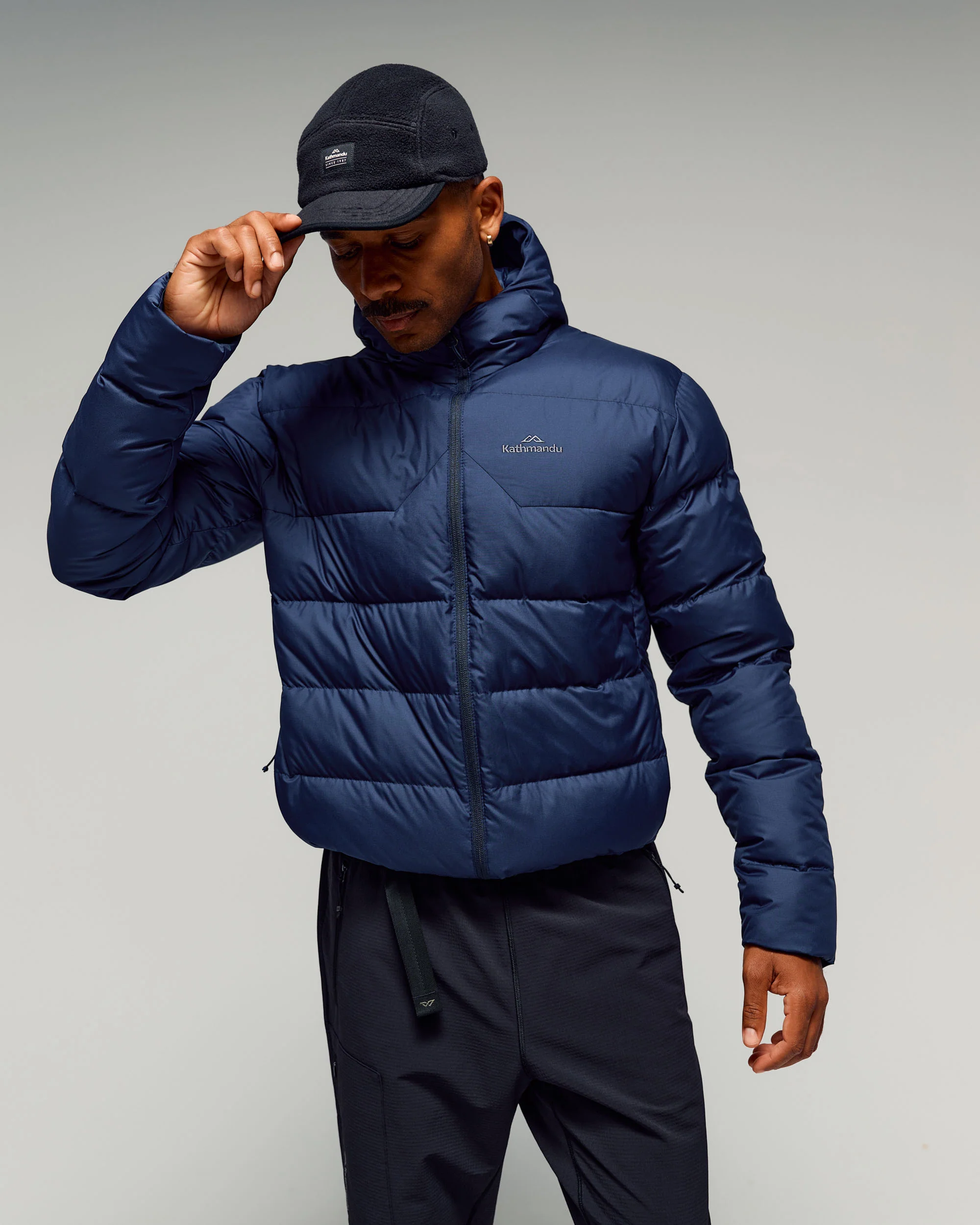 Men's Epiq Hooded Down Jacket - Classic Navy - Image 4