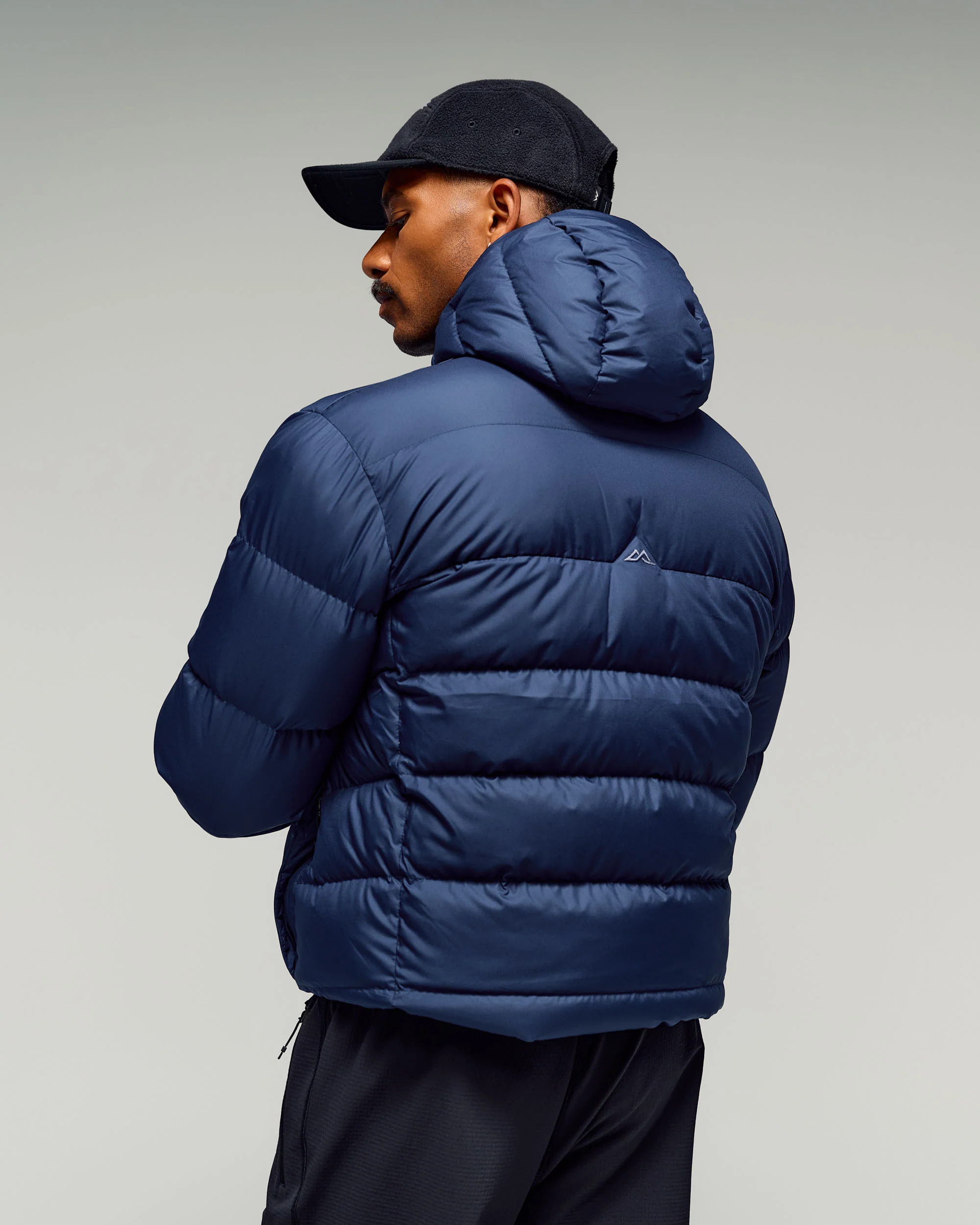 Men's Epiq Hooded Down Jacket - Classic Navy - Image 5