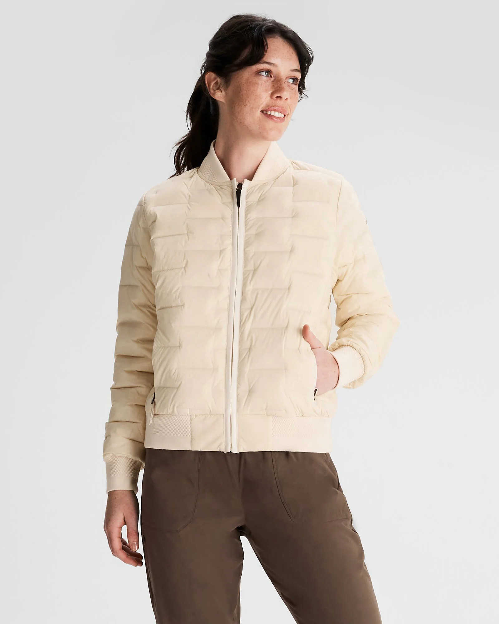 Women's Federate Stretch Down Bomber Jacket - Natural