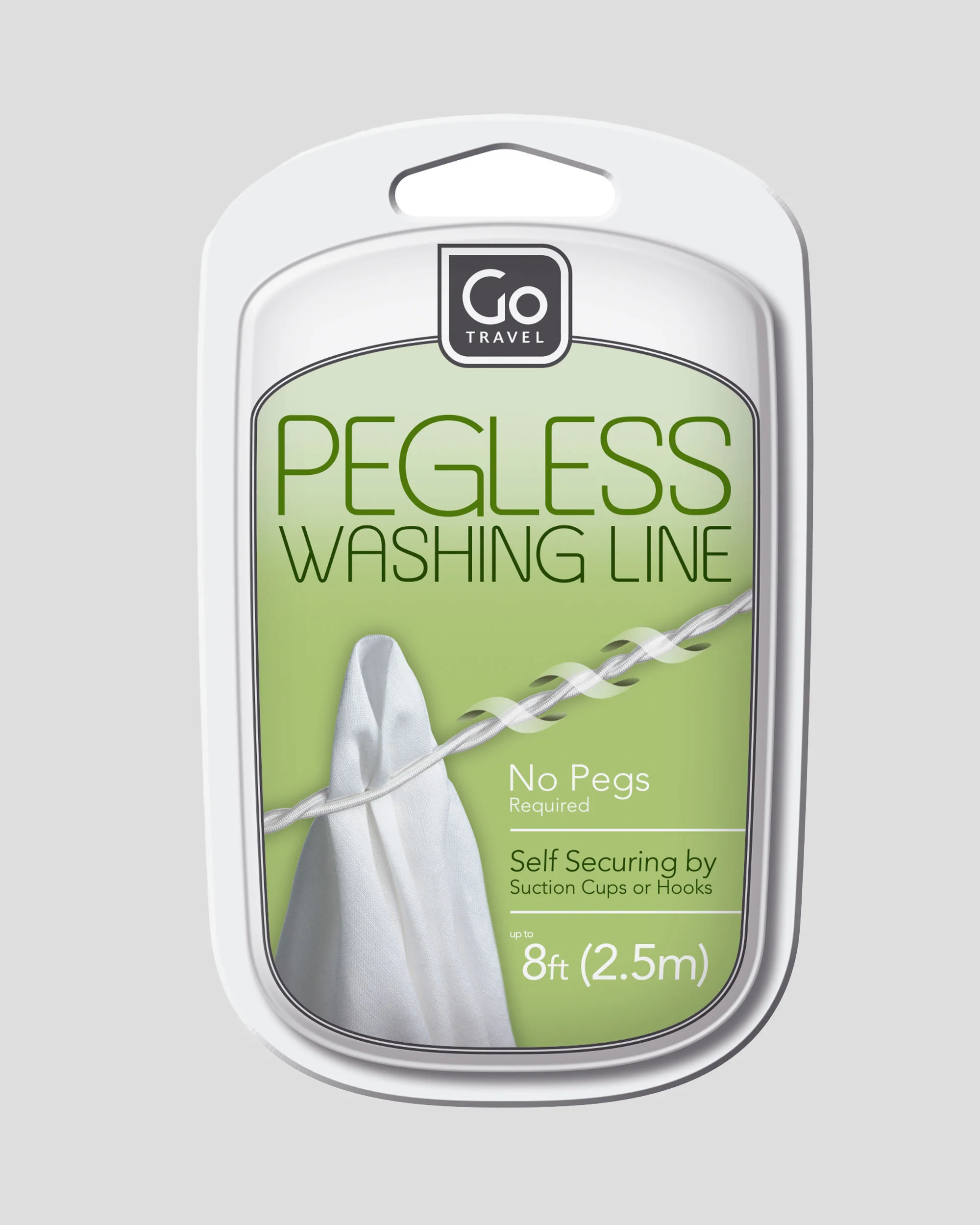 Go Travel Travel Clothes Line - White