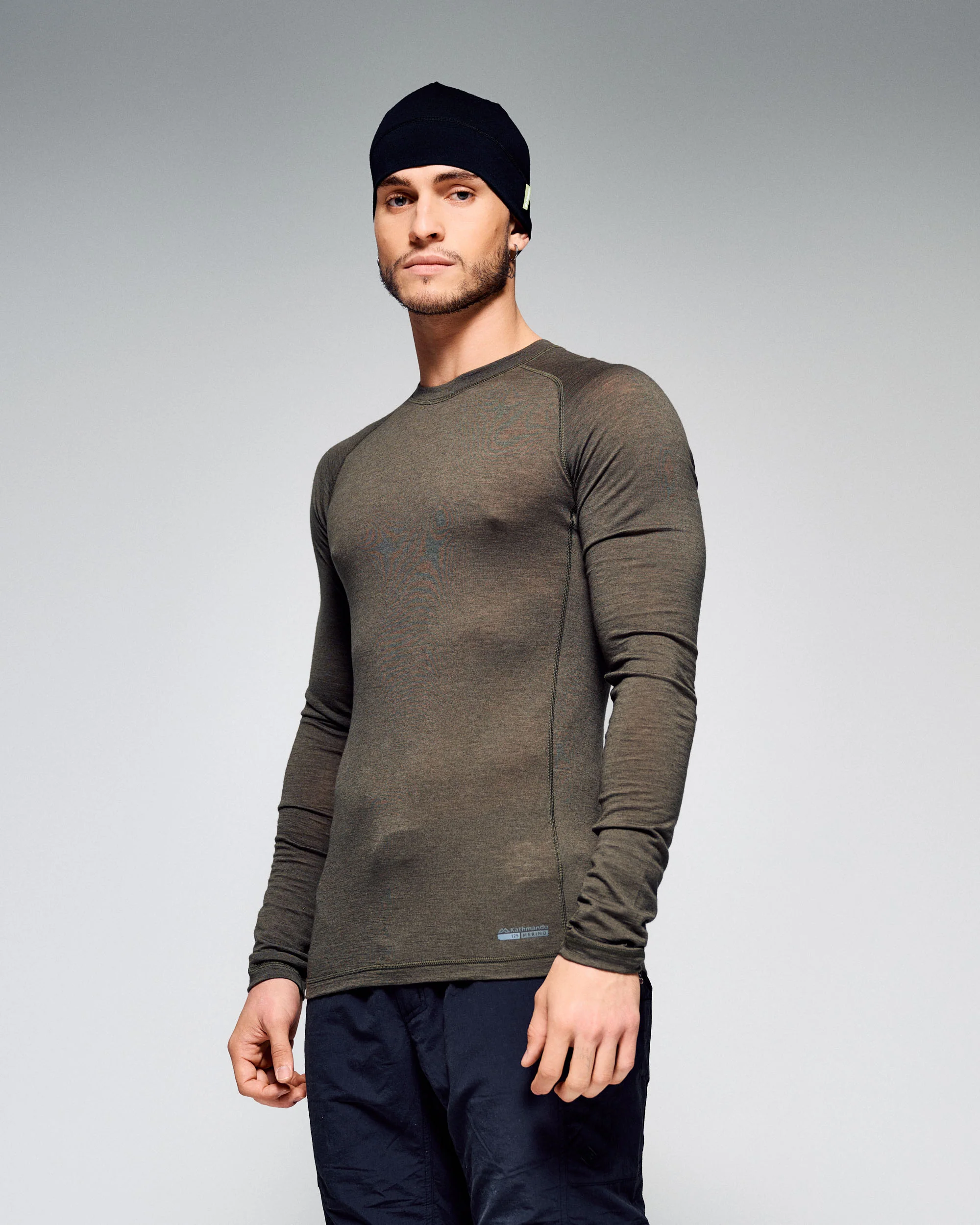 Men's K-Merino 125 Baselayer Long Sleeve Top - Light Moss