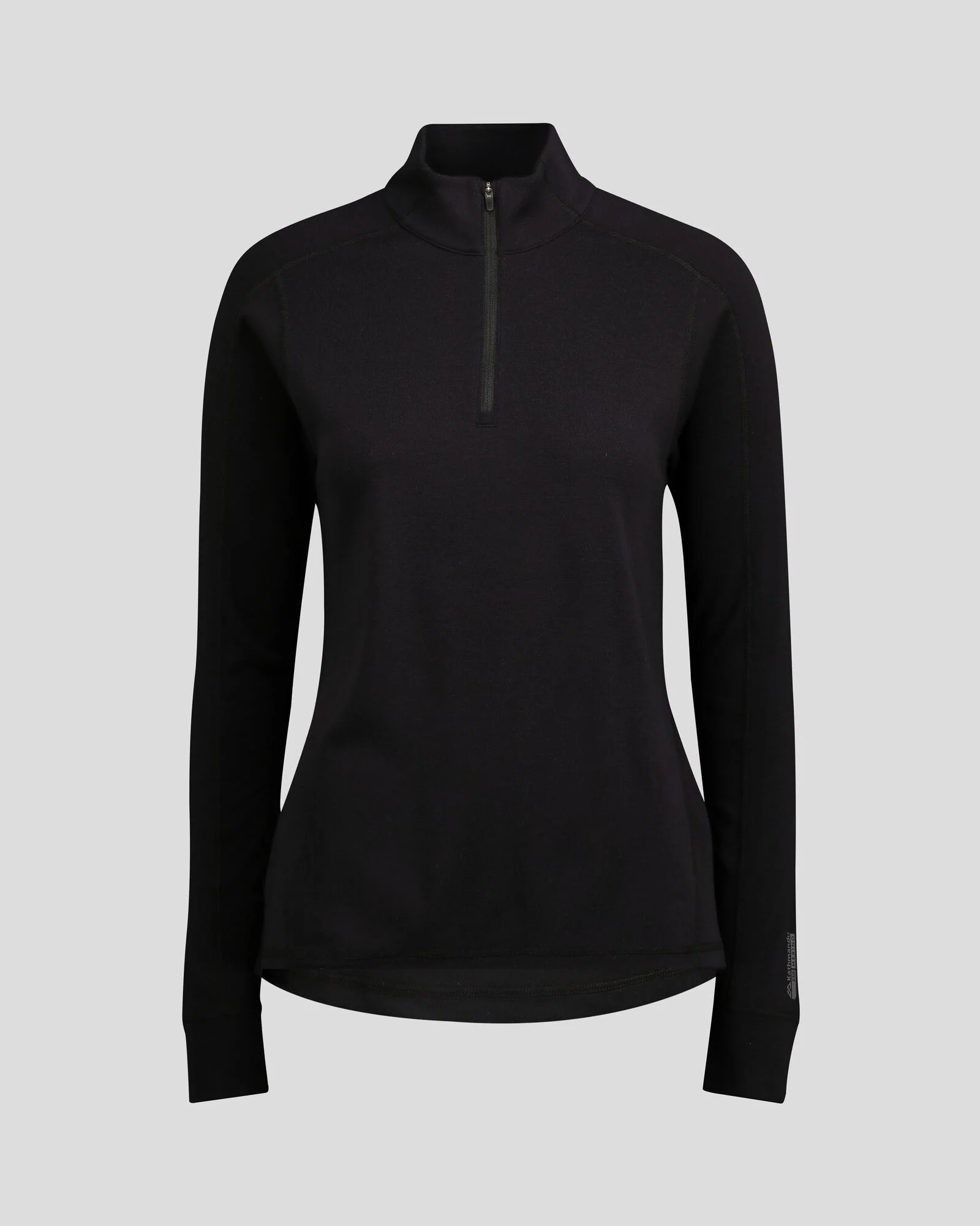Women's K-Merino 250 Quarter Zip Top - Black Stingray - Image 5