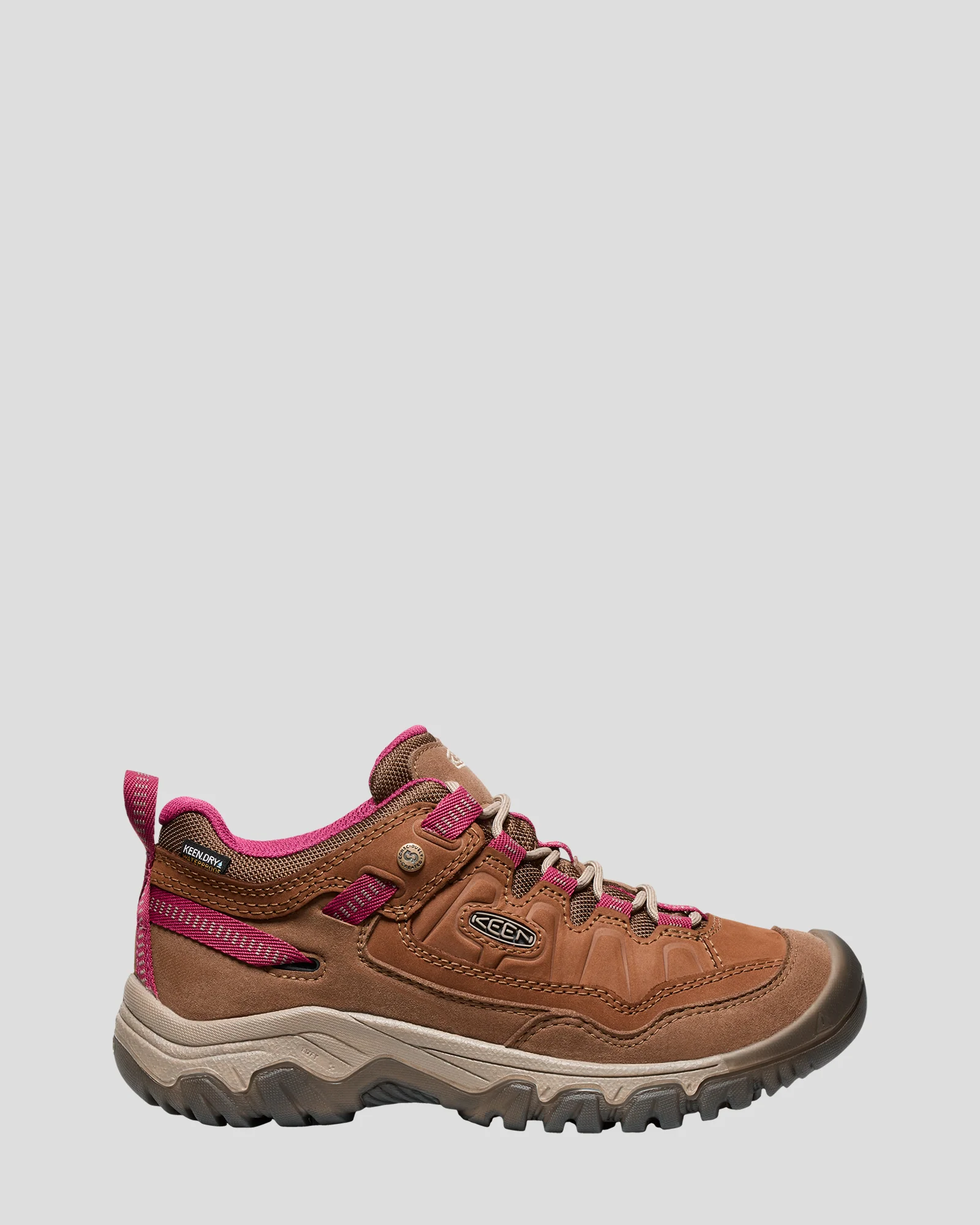 Women's Keen Targhee IV Waterproof Boots - Bison/Beaujolais