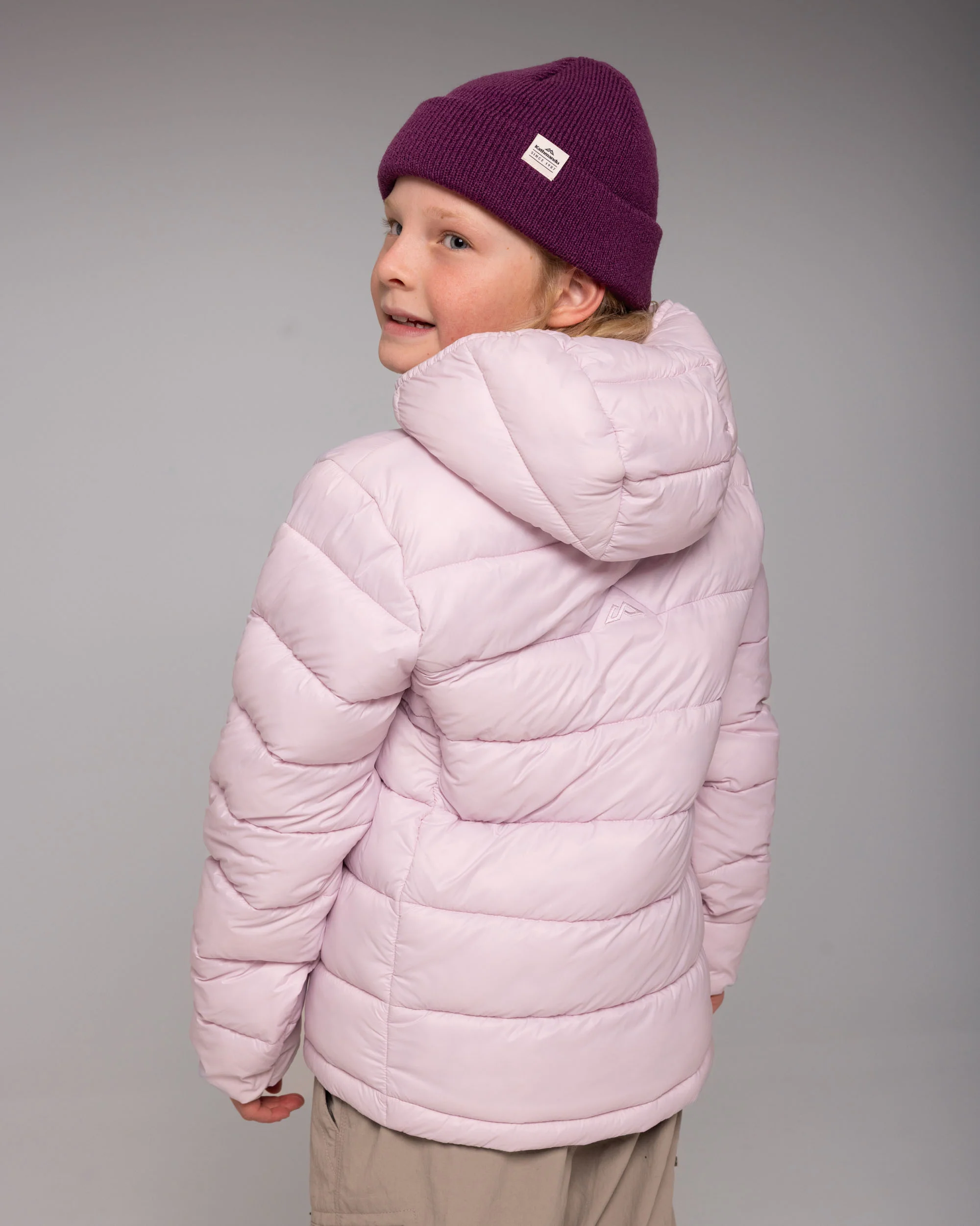 Kids Core Insulated Hooded Jacket - Stardust - Image 5