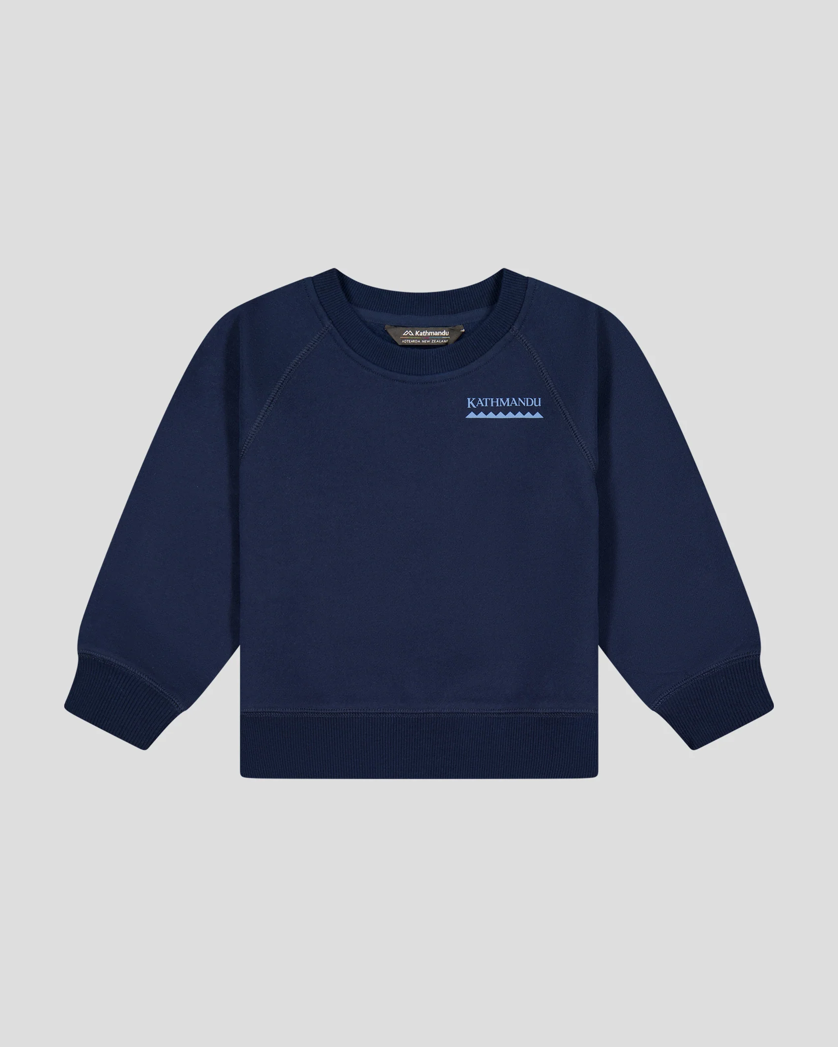 Kids' Heritage Logo Brushed Crew - Pure Navy - Image 5