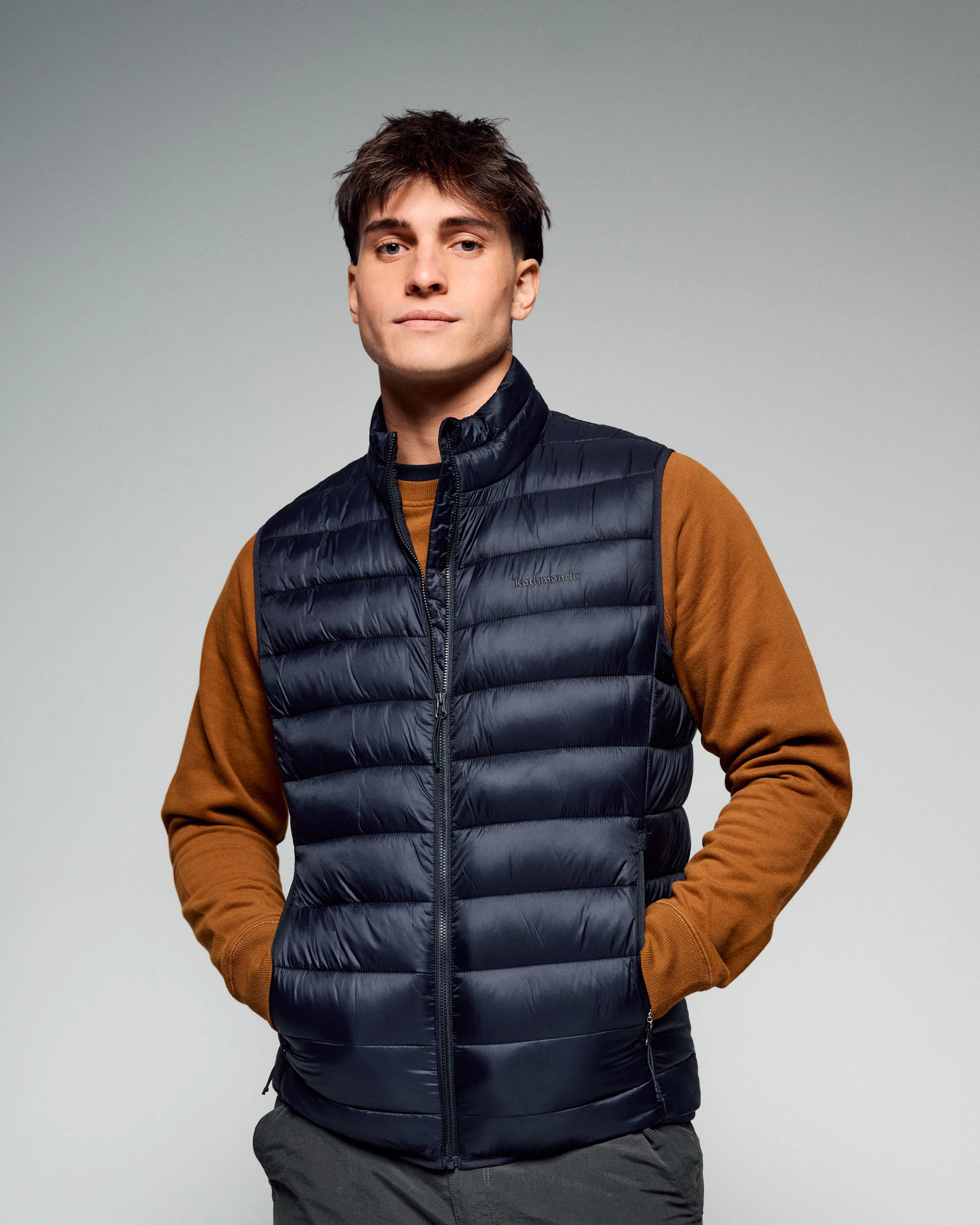 Men's Core Light Weight Insulated Vest - Black Stingray - Image 2