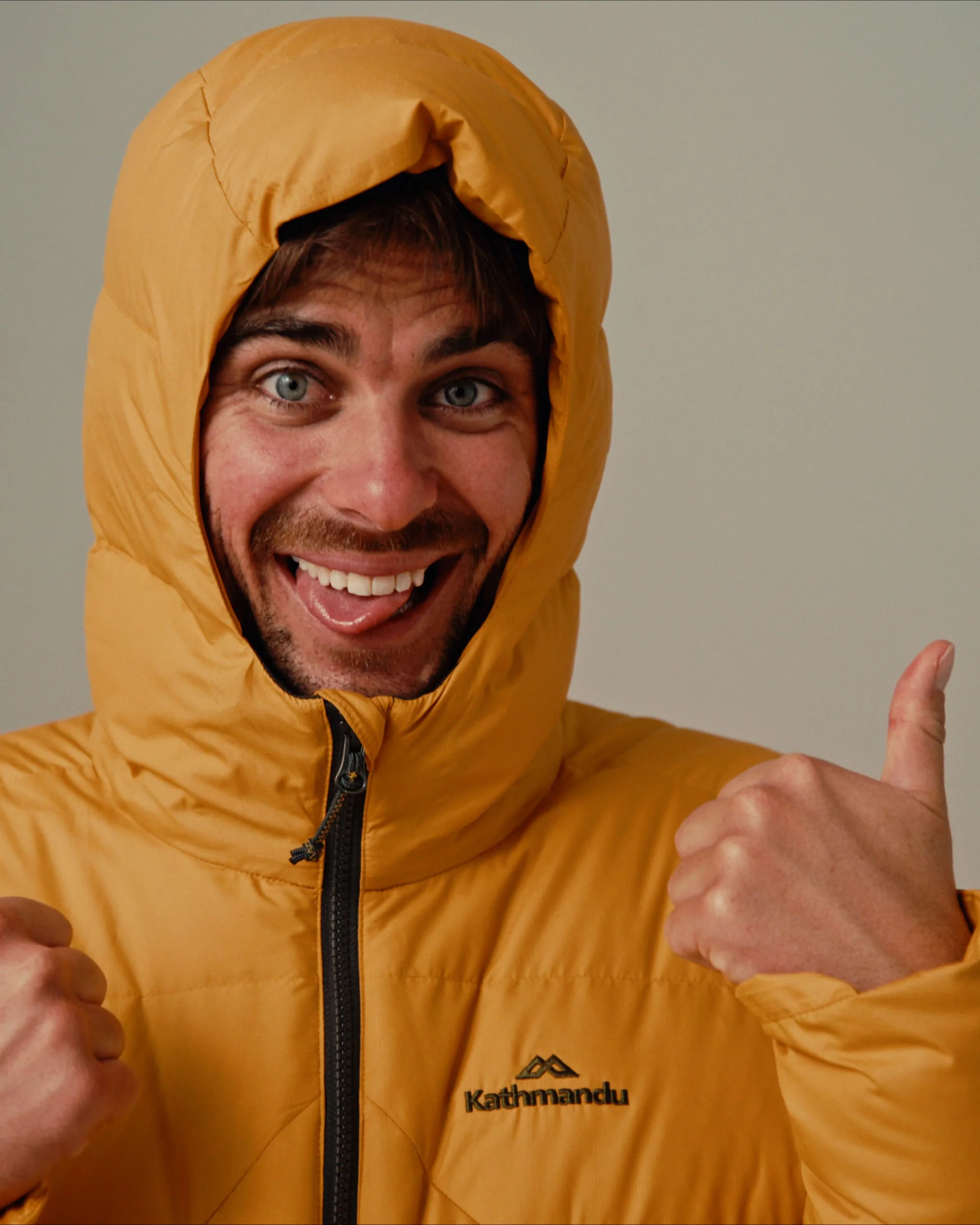 Men's Epiq Falcon Hooded Down Jacket - Mustard Yellow - Image 10