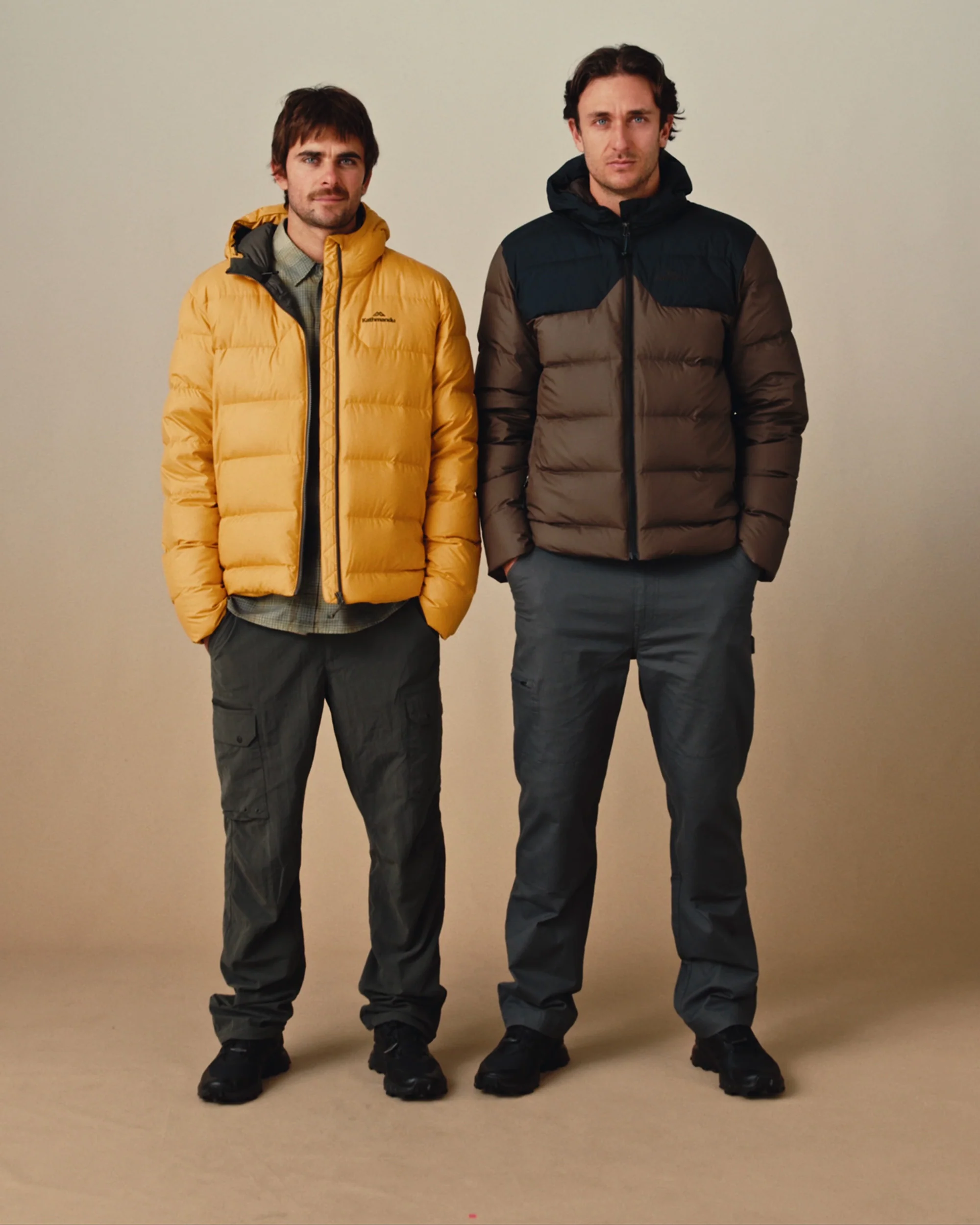 Men's Epiq Falcon Hooded Down Jacket - Mustard Yellow - Image 13