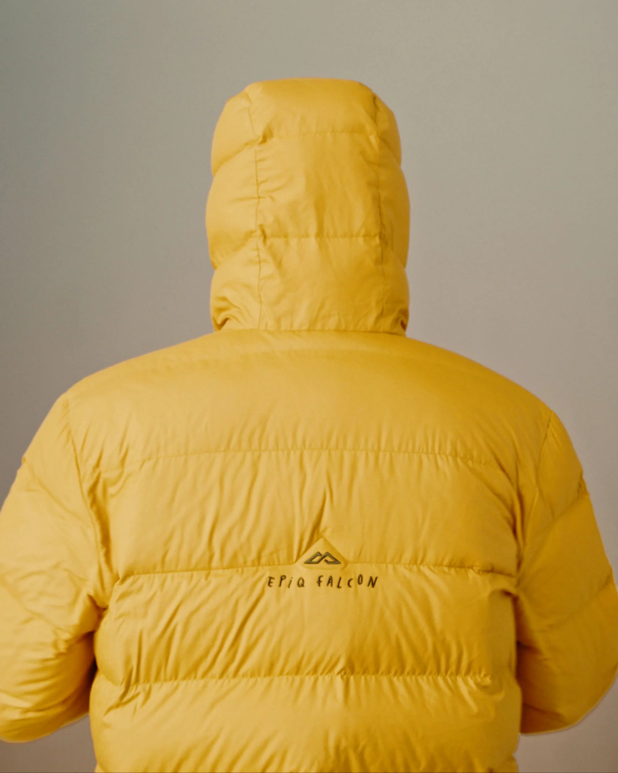 Men's Epiq Falcon Hooded Down Jacket - Mustard Yellow - Image 18