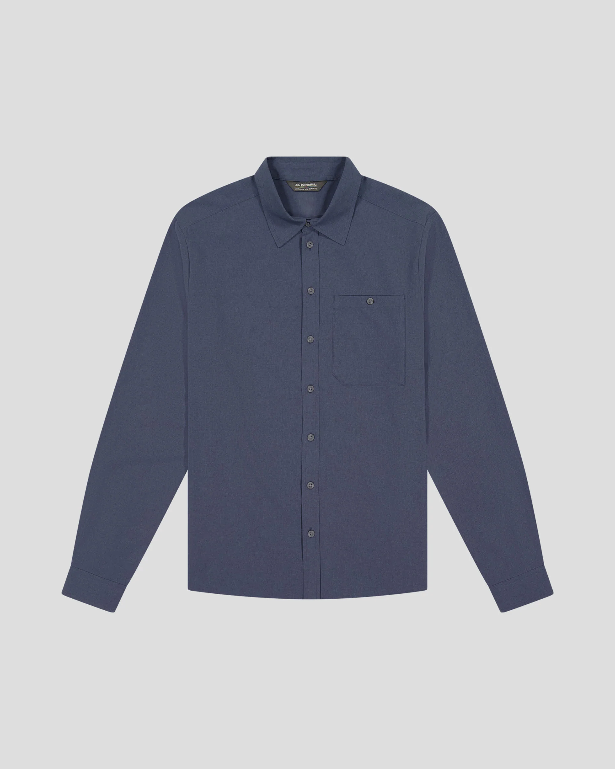 Men’s Flight Stretch Long Sleeve Shirt - Mid Navy - Image 2