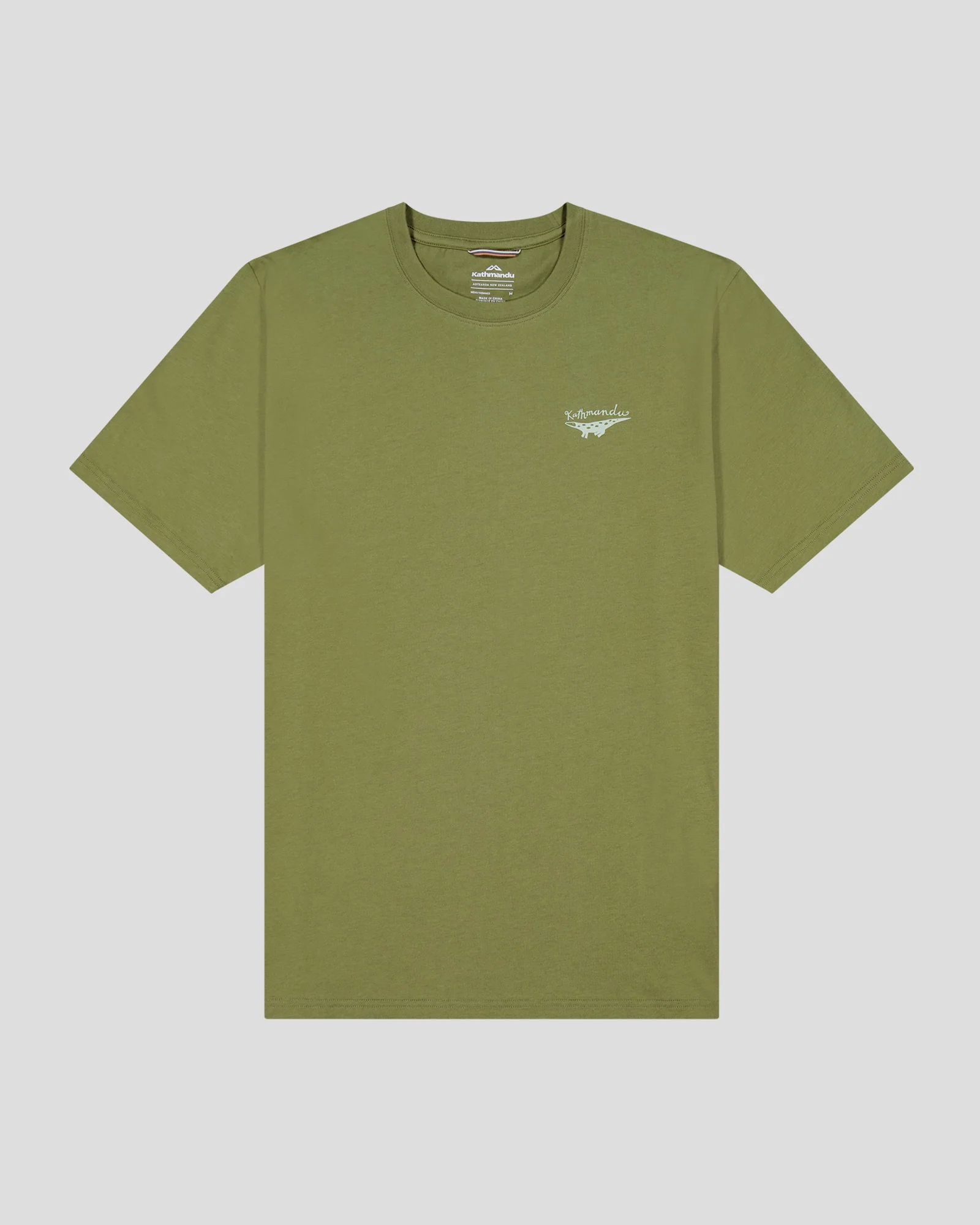 Men's Lizard Organic Cotton T-shirt - Dark Fern - Image 4