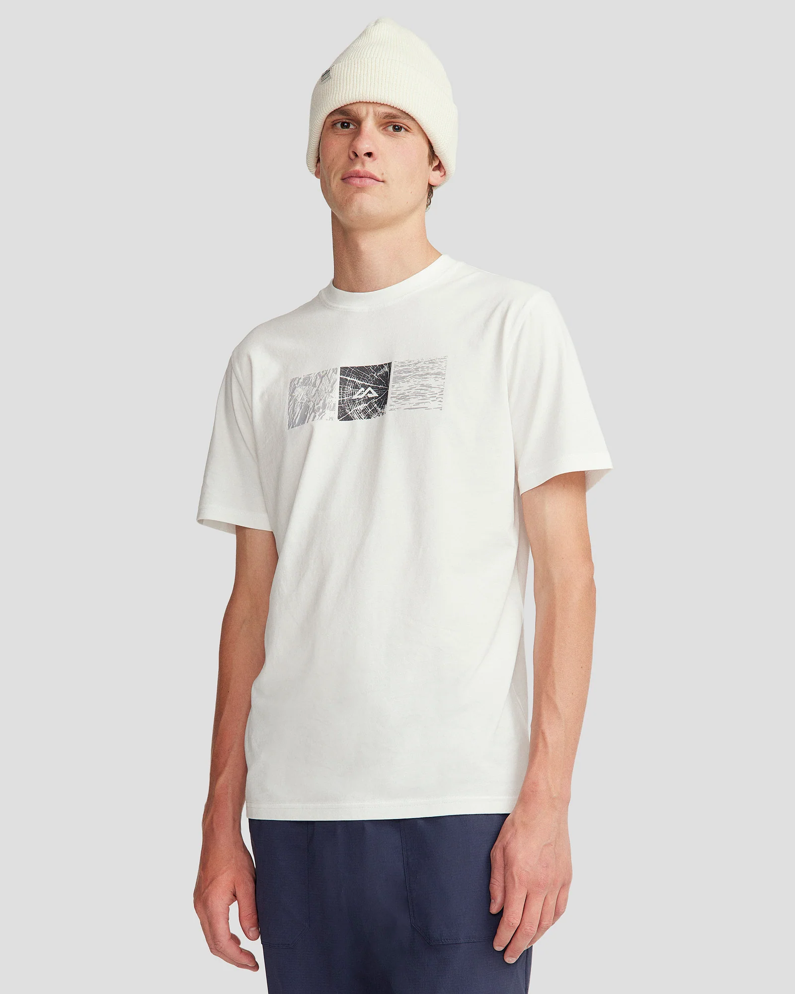 Men's Mountain Photo Organic Cotton T-shirt - White