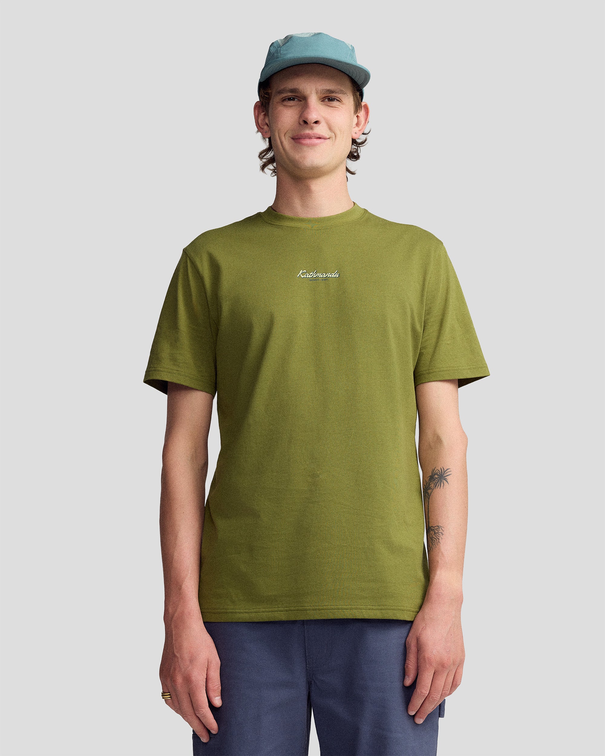 Men’s River Organic Cotton T-shirt - Dark Fern