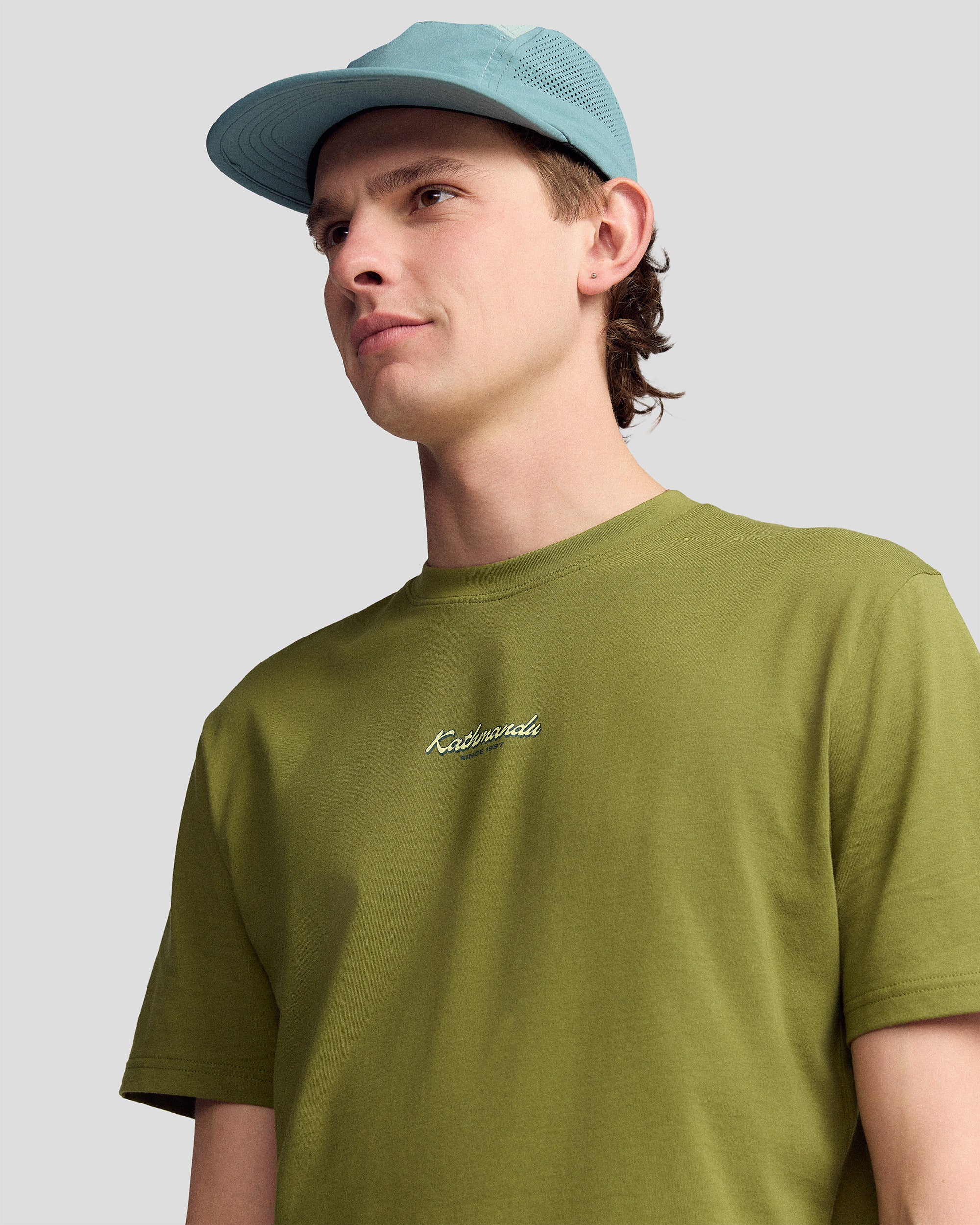 Men’s River Organic Cotton T-shirt - Dark Fern - Image 5