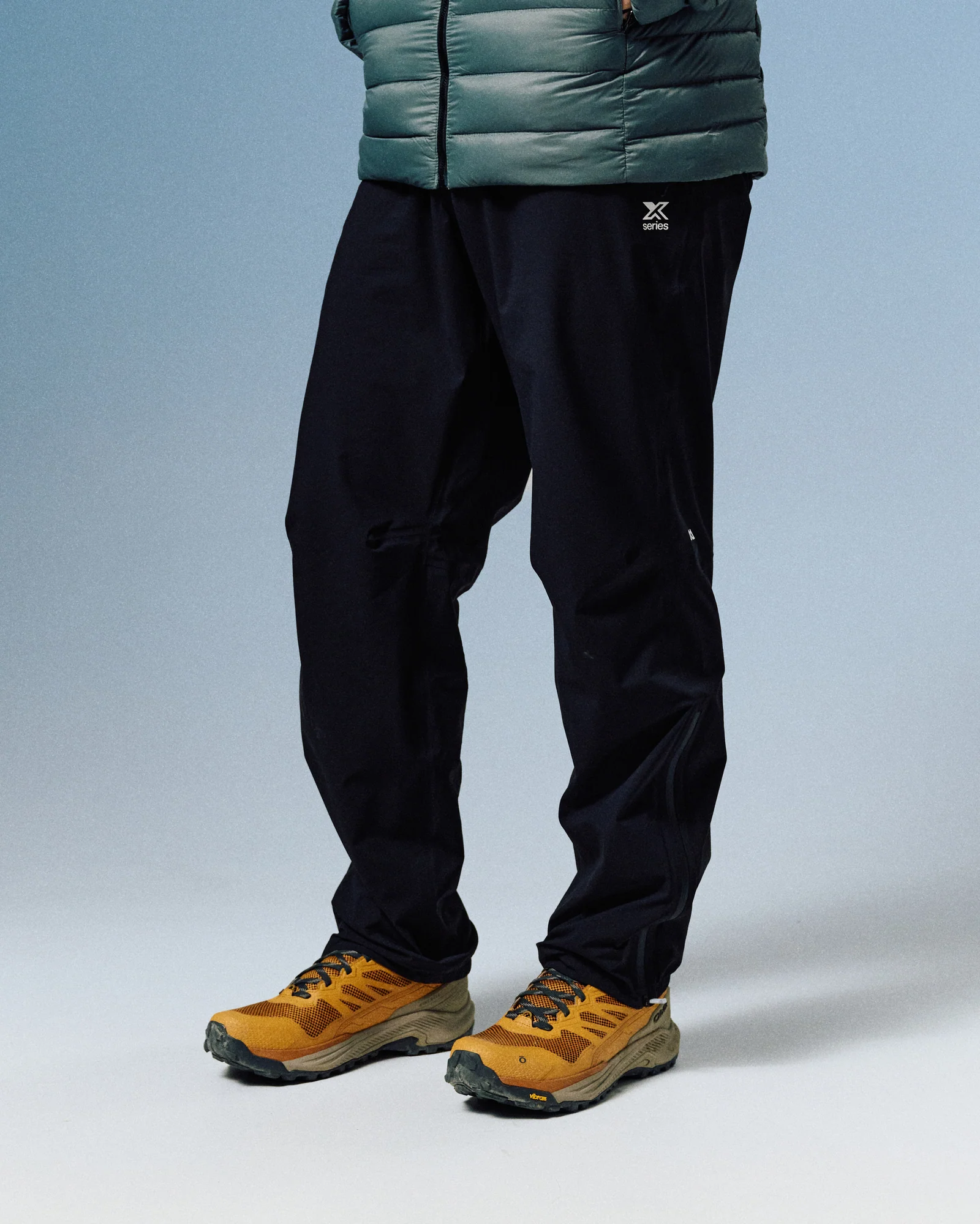 Men's XT Series Cordura 3L Rain Pant - Black Stingray - Image 3
