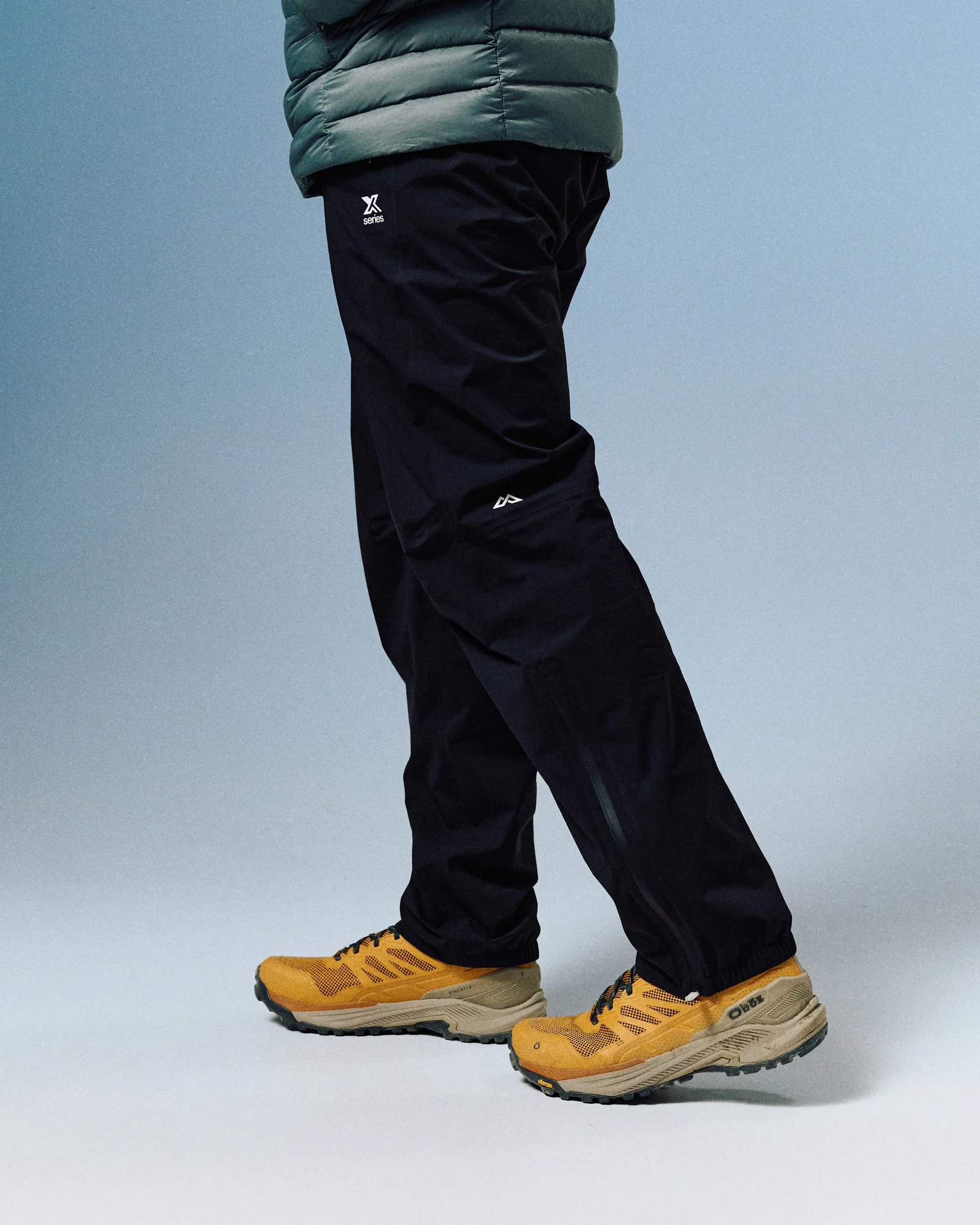 Men's XT Series Cordura 3L Rain Pant - Black Stingray - Image 4