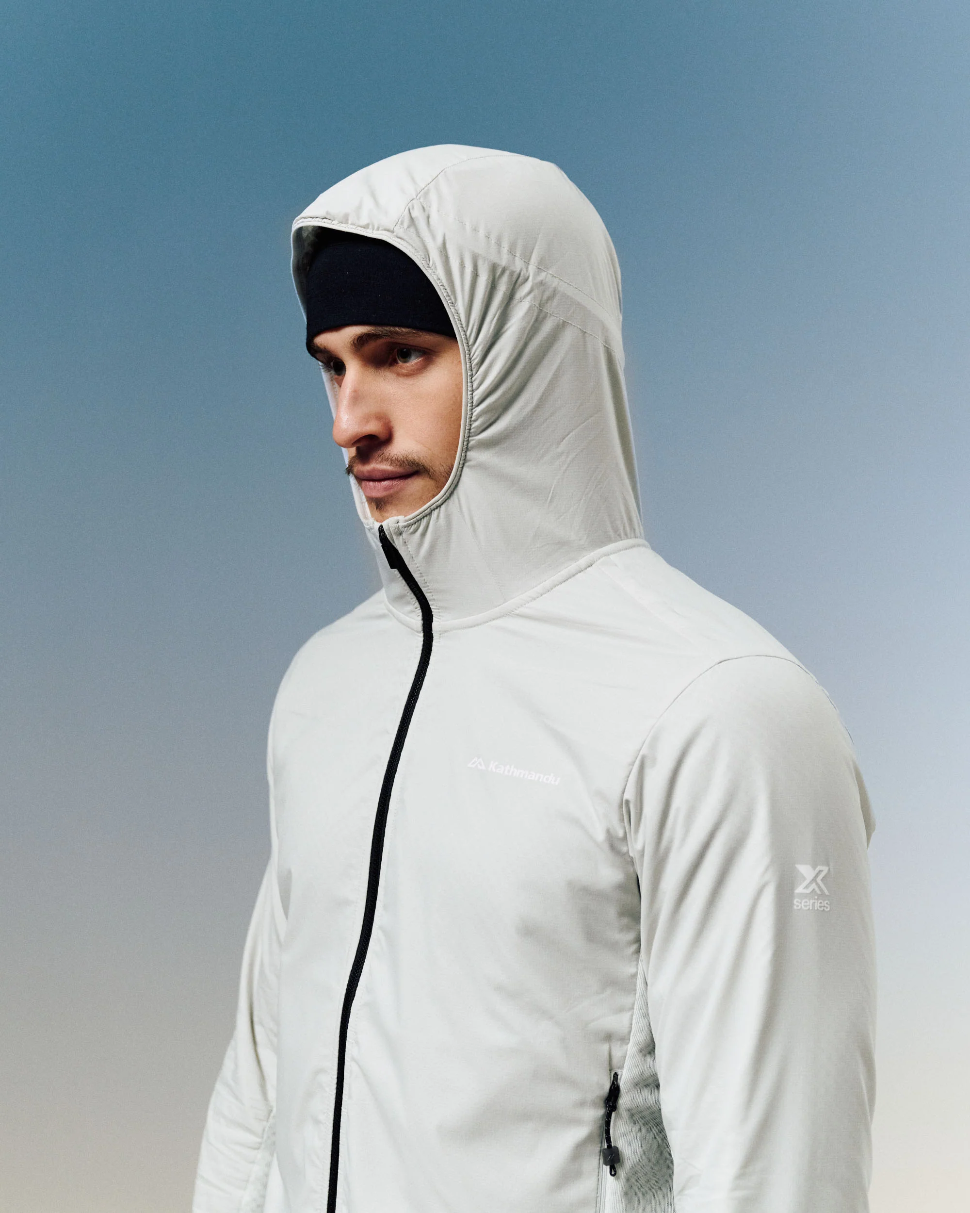 Men's XT Series Hybrid Octa Fleece Hood Jacket - Mist - Image 2