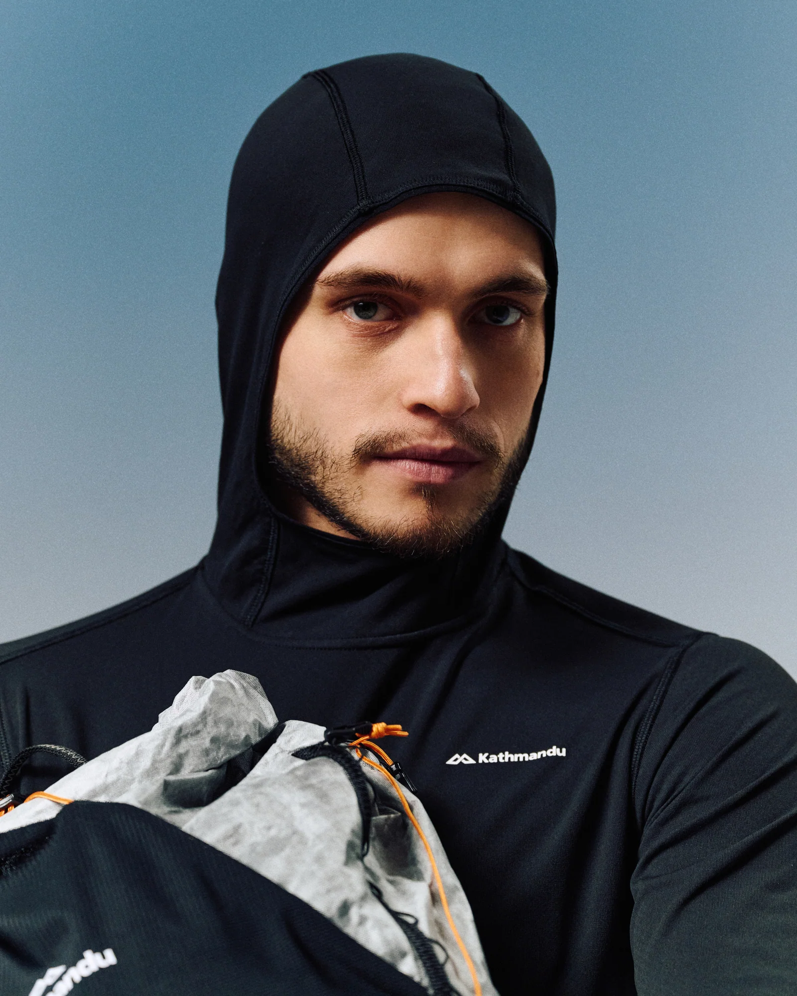 Men's XT Series Octa Fleece Hooded Long Sleeve Top - Black Stingray - Image 8