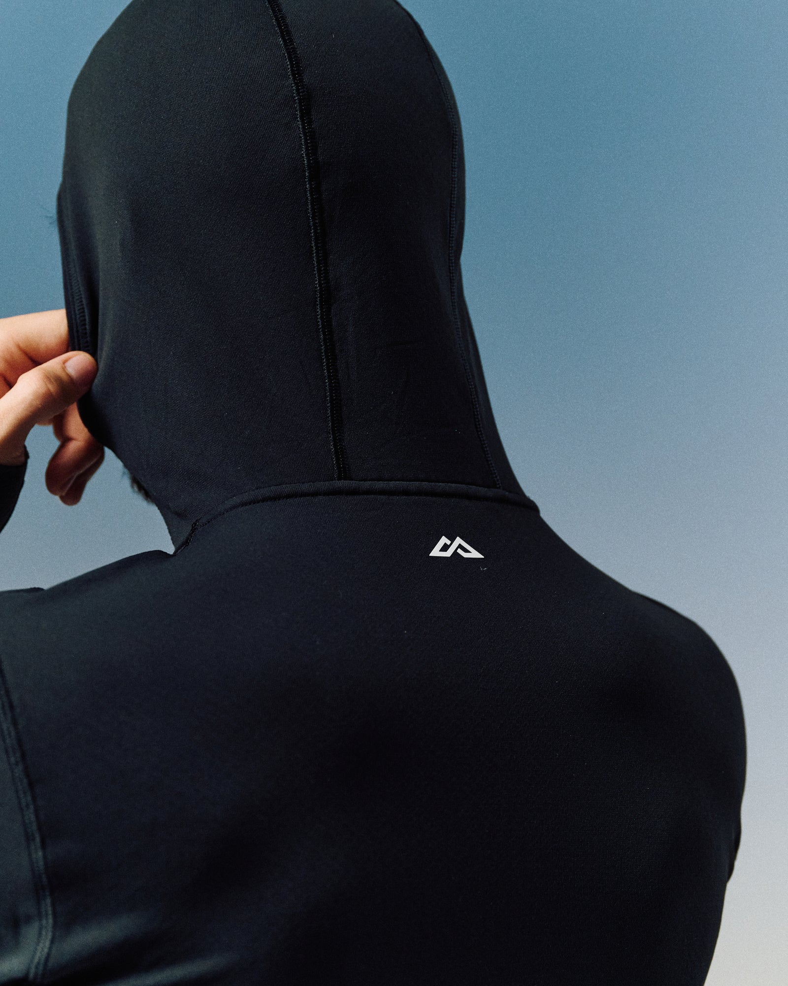Men's XT Series Octa Fleece Hooded Long Sleeve Top - Black Stingray - Image 9