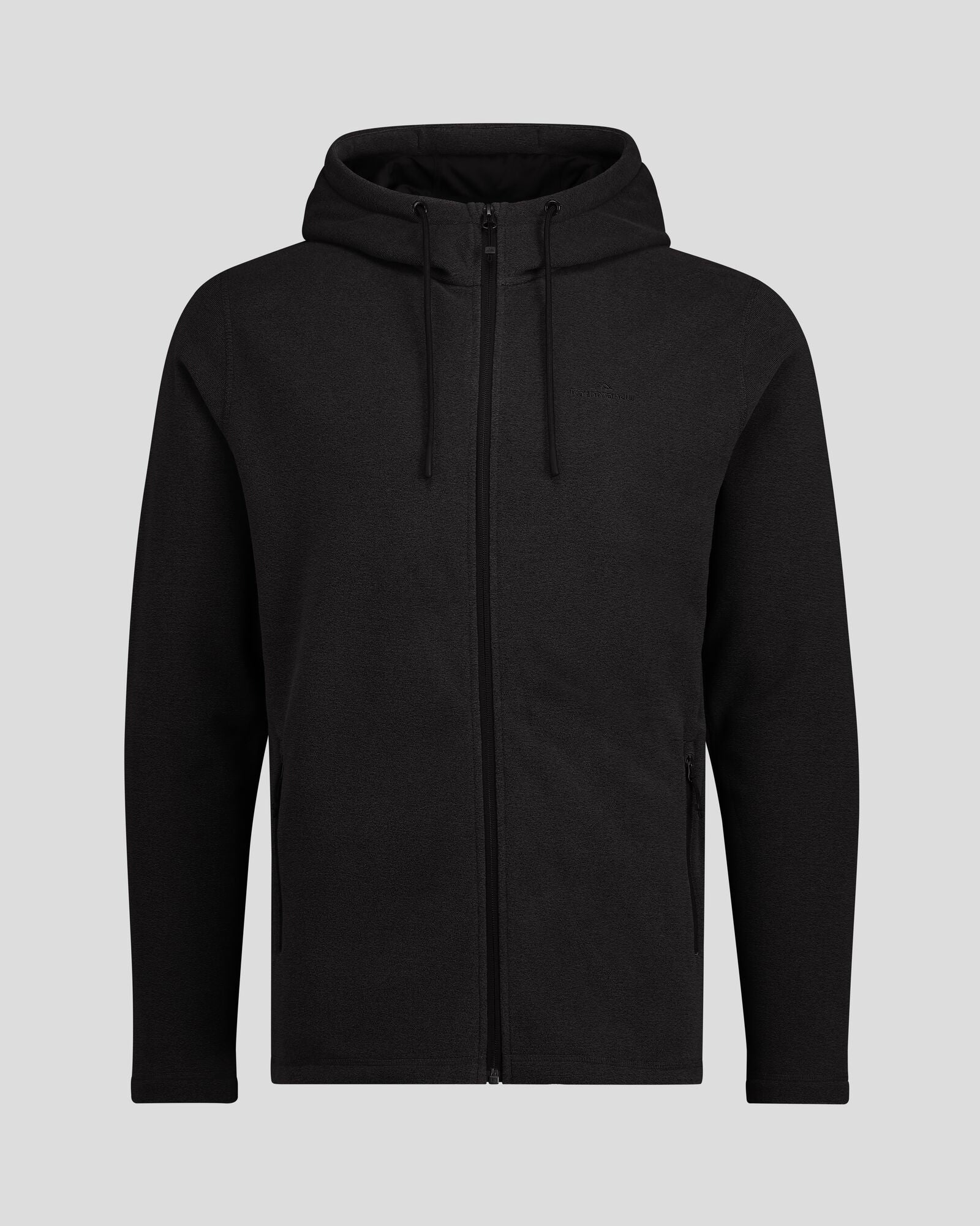Men's Mt Aspiring Hooded Fleece Jacket - Black Stingray - Image 6