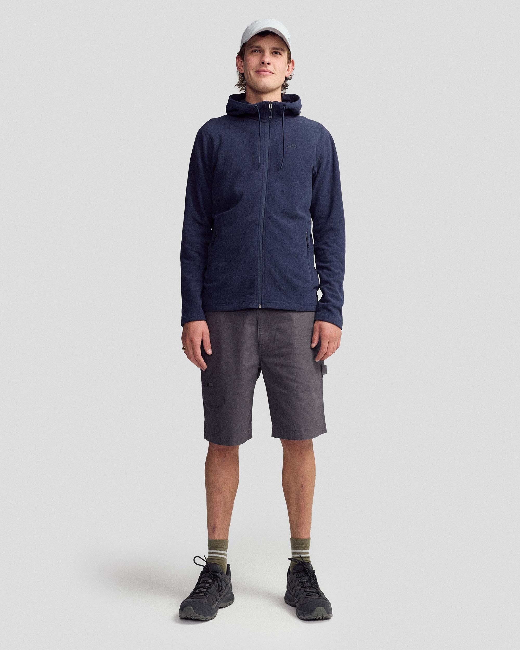 Men's Mt Aspiring Hooded Fleece Jacket - Pure Navy - Image 2