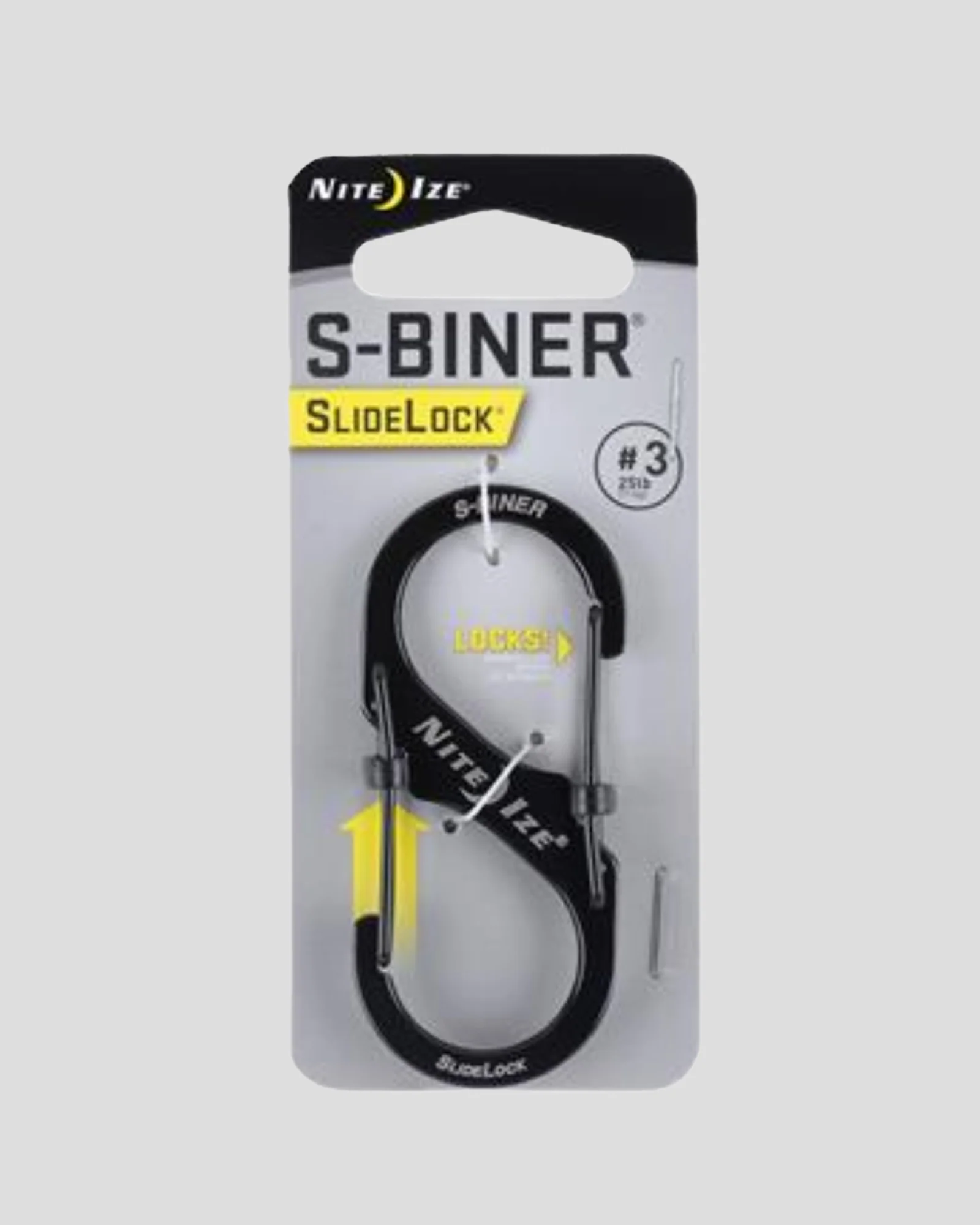 Nite Ize S-Biner® SlideLock® Stainless Steel #3 - Black
