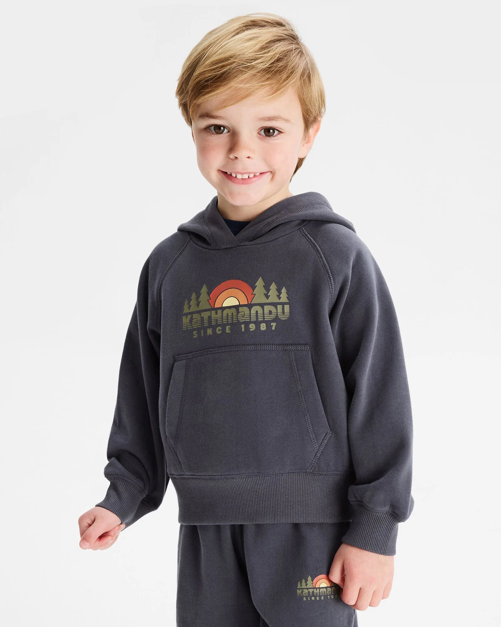 Kids' Retro Logo LT BB Hoodie - Mid Navy
