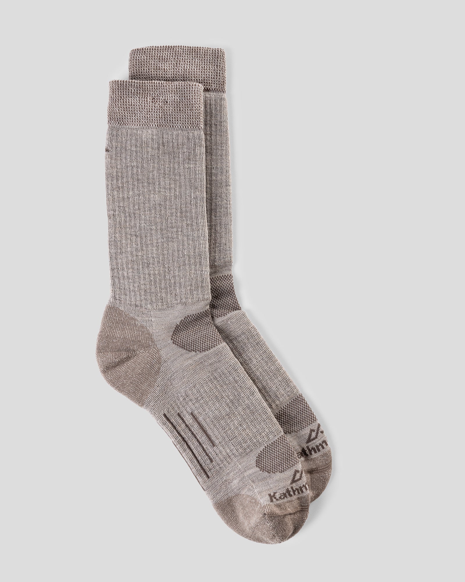 Ridge Wool Blend Mid Calf Sock - Oatmeal