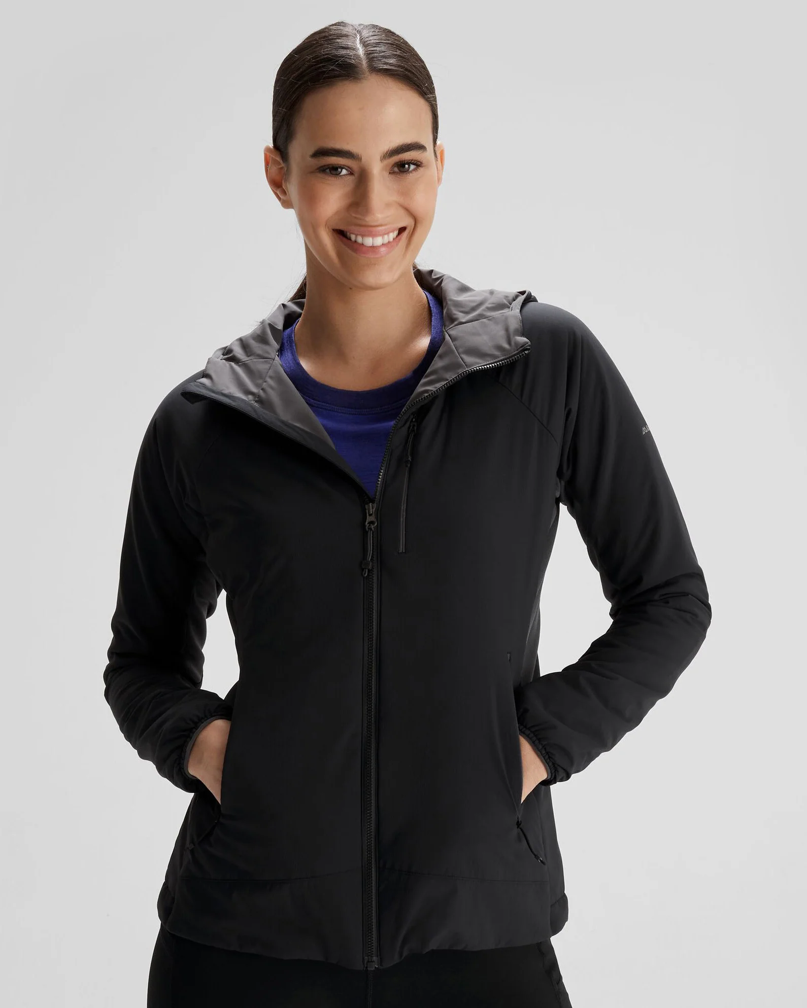 Women's Seeker PrimaLoft® Active Hooded Jacket - Black Stingray