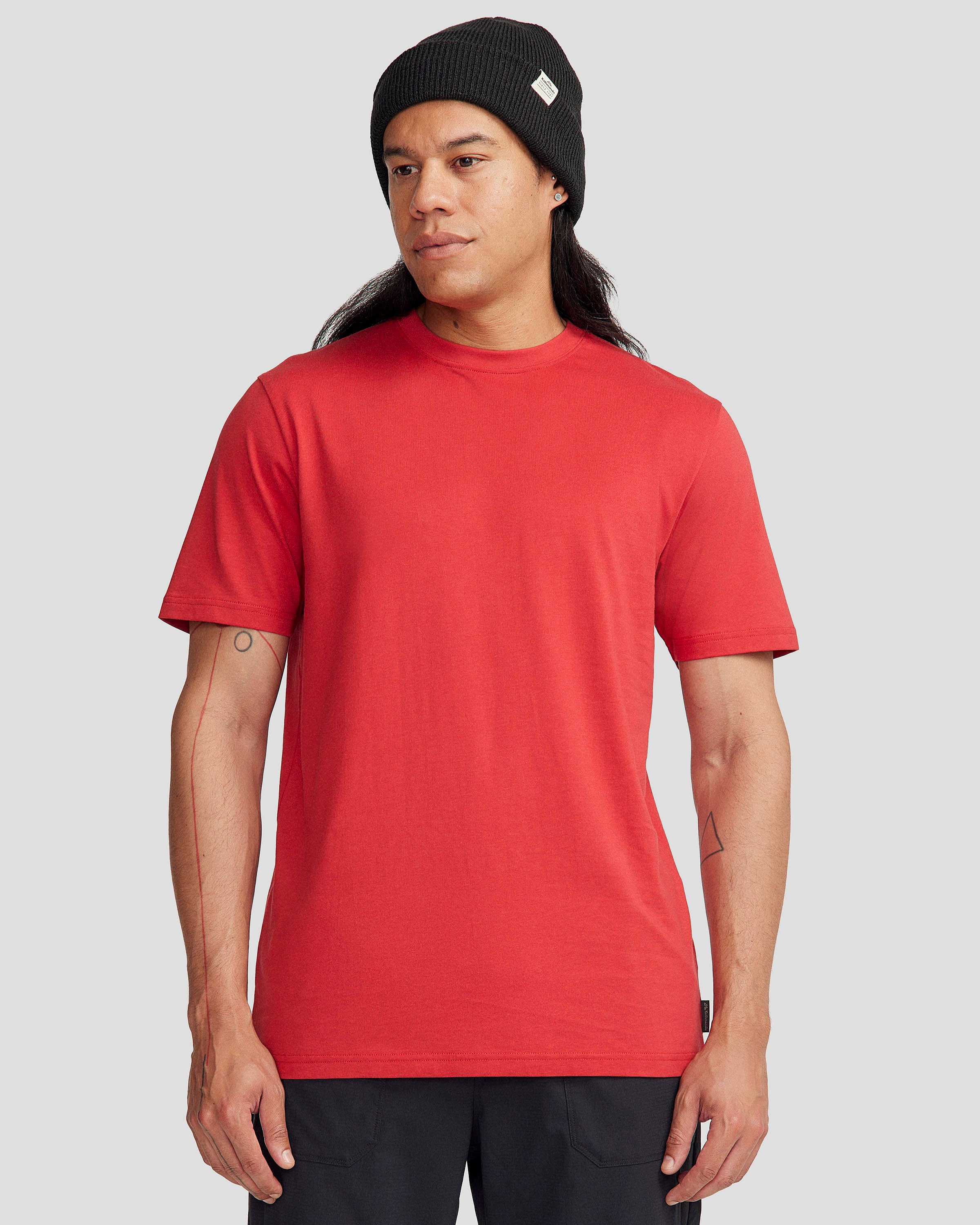 Men's Solid Organic Cotton T-shirt - Classic Red
