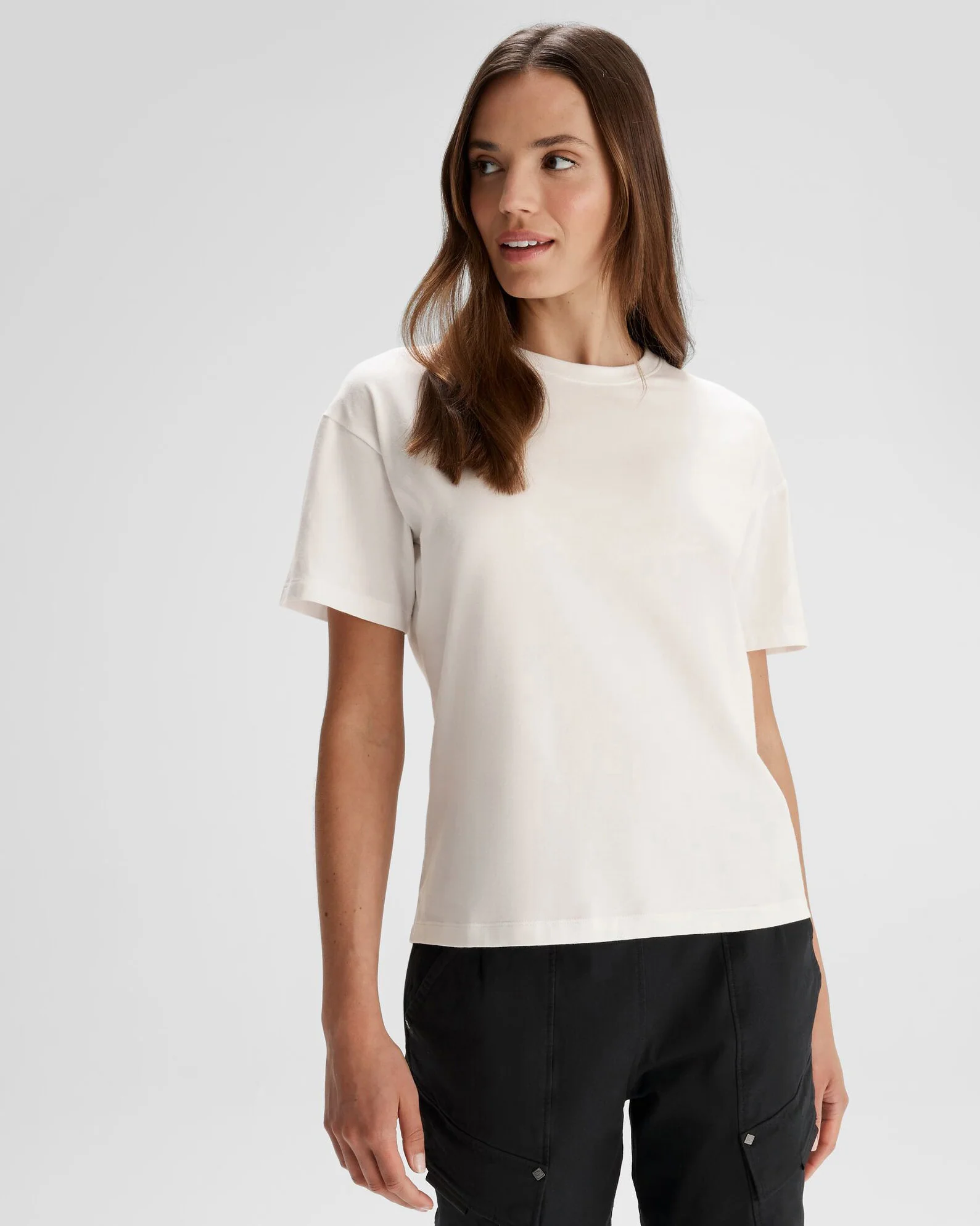 Women's Solid Organic Cotton T-Shirt - White