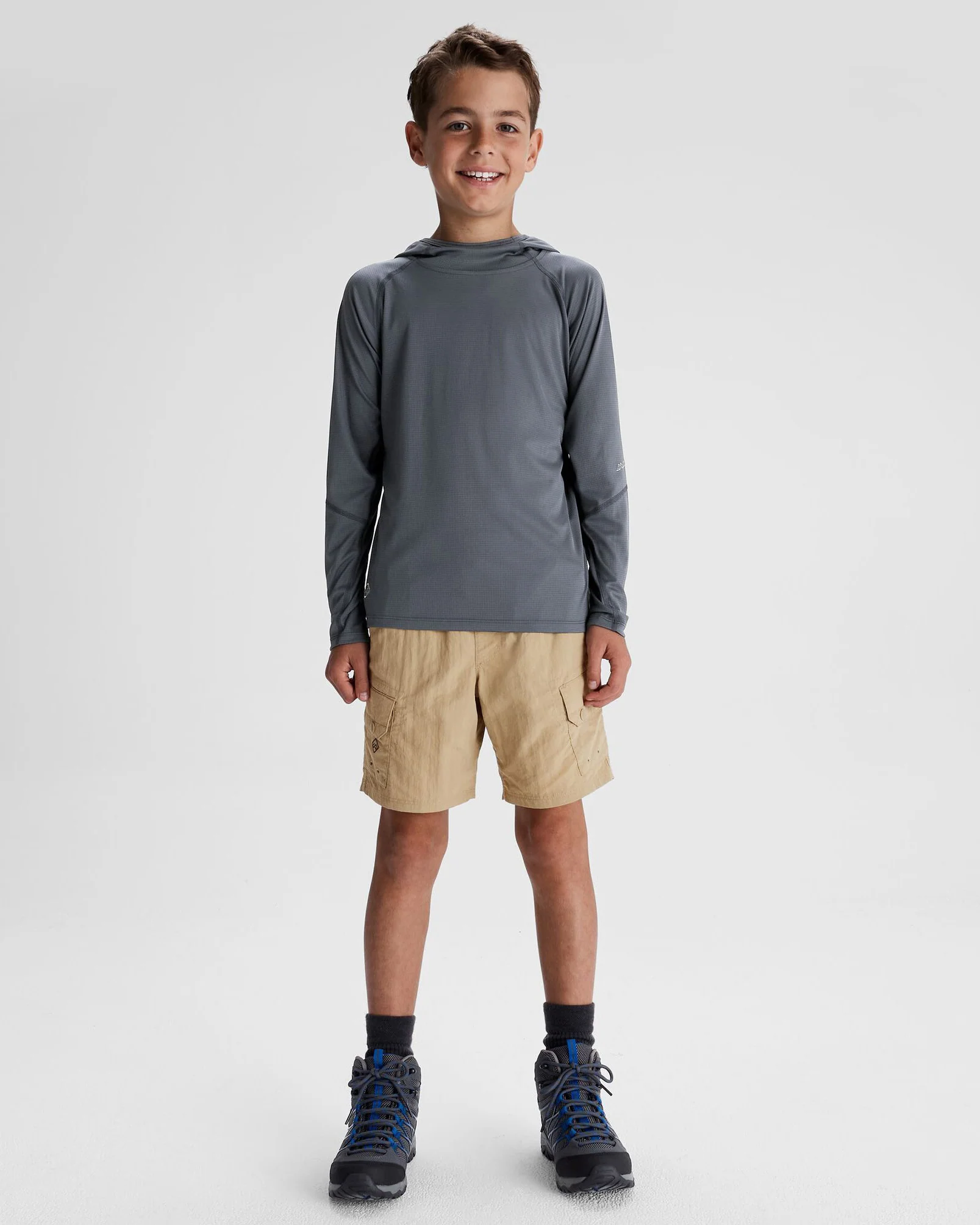Youth SUN-Stopper Hoodie - Mid Navy - Image 2