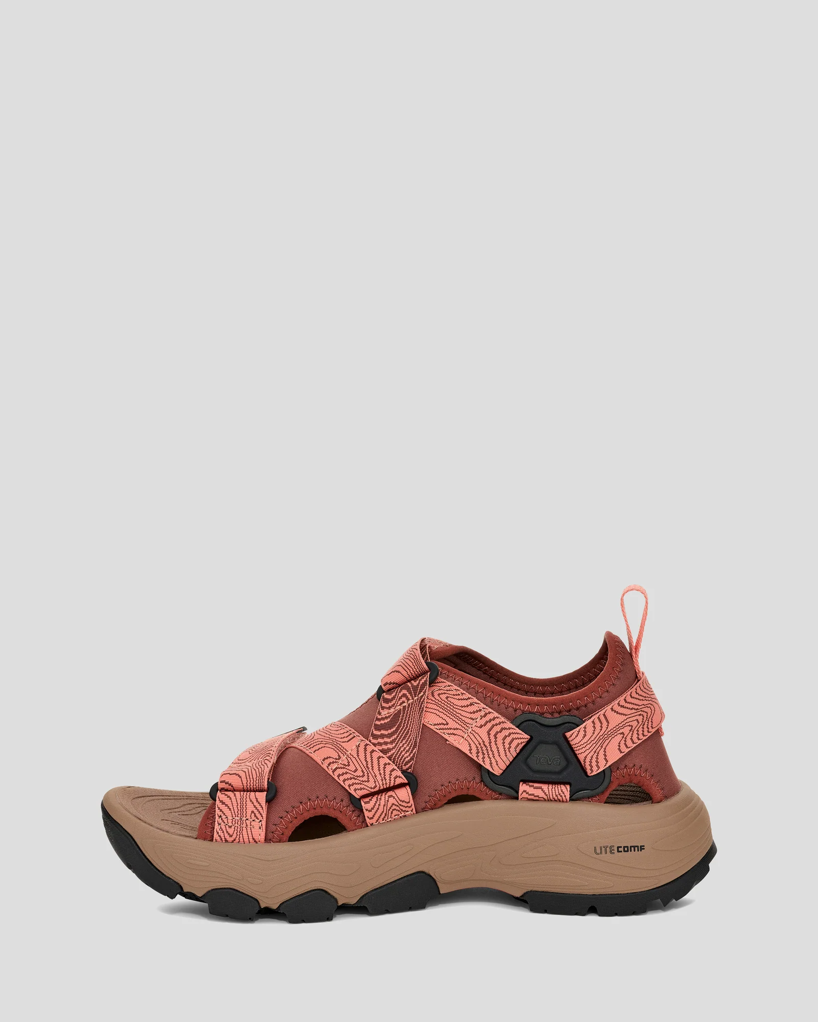 Women's Teva Grandview Max Sandal Sandals - Mahogony/Blooming Dahlia - Image 2