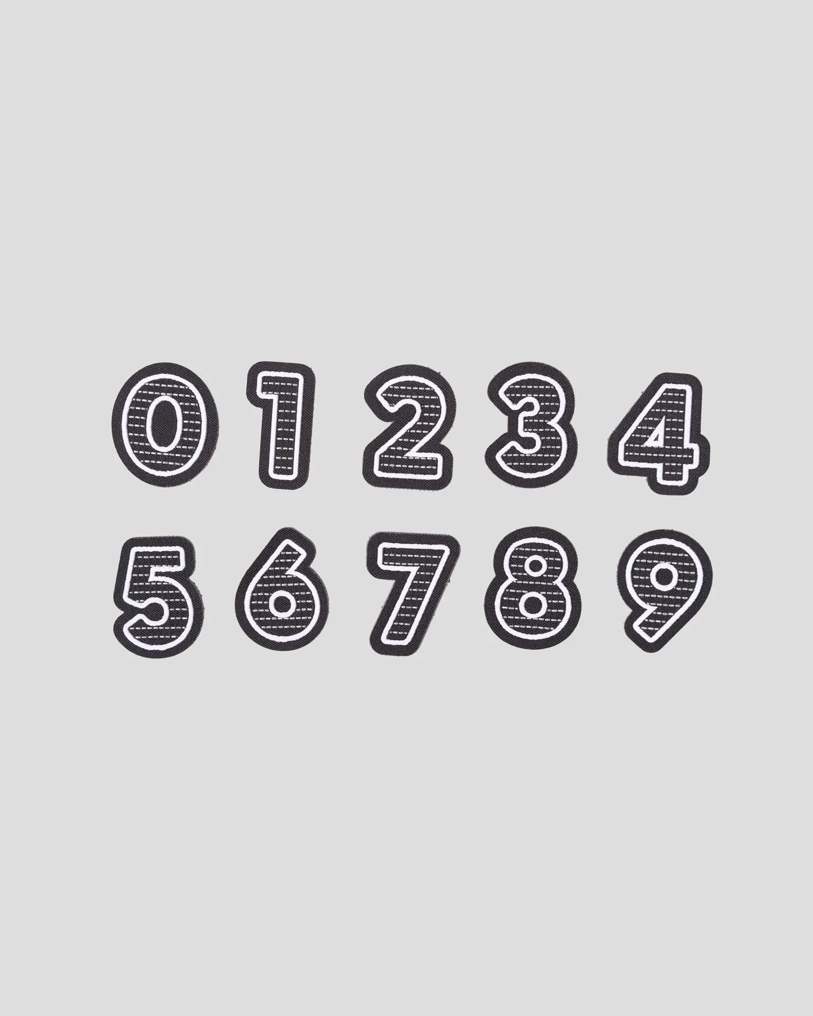 Trailhead Badge - Numbers - Black