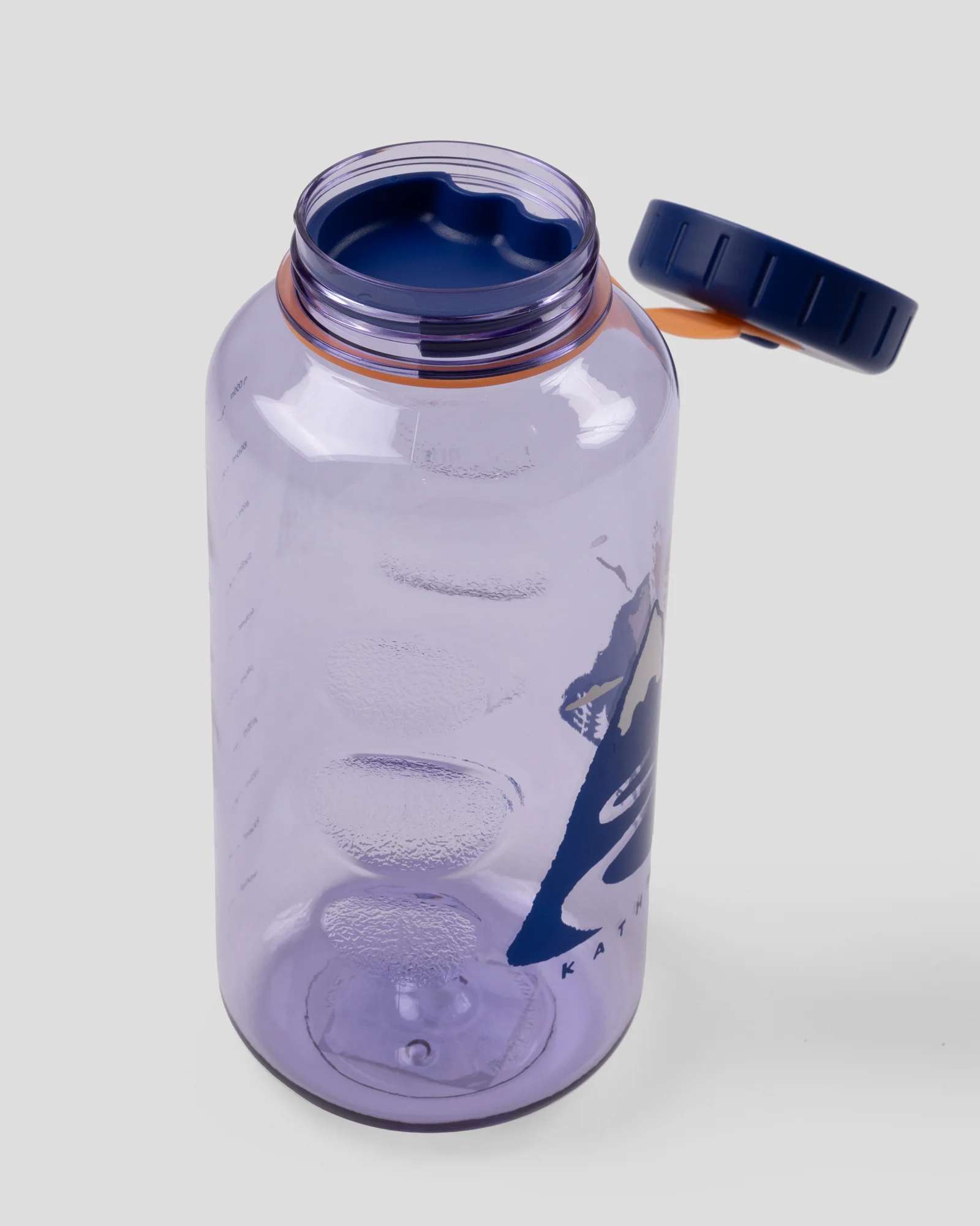 Tritan Wide Mouth 1L Water Bottle - Bright Lilac Mountain Scape - Image 5