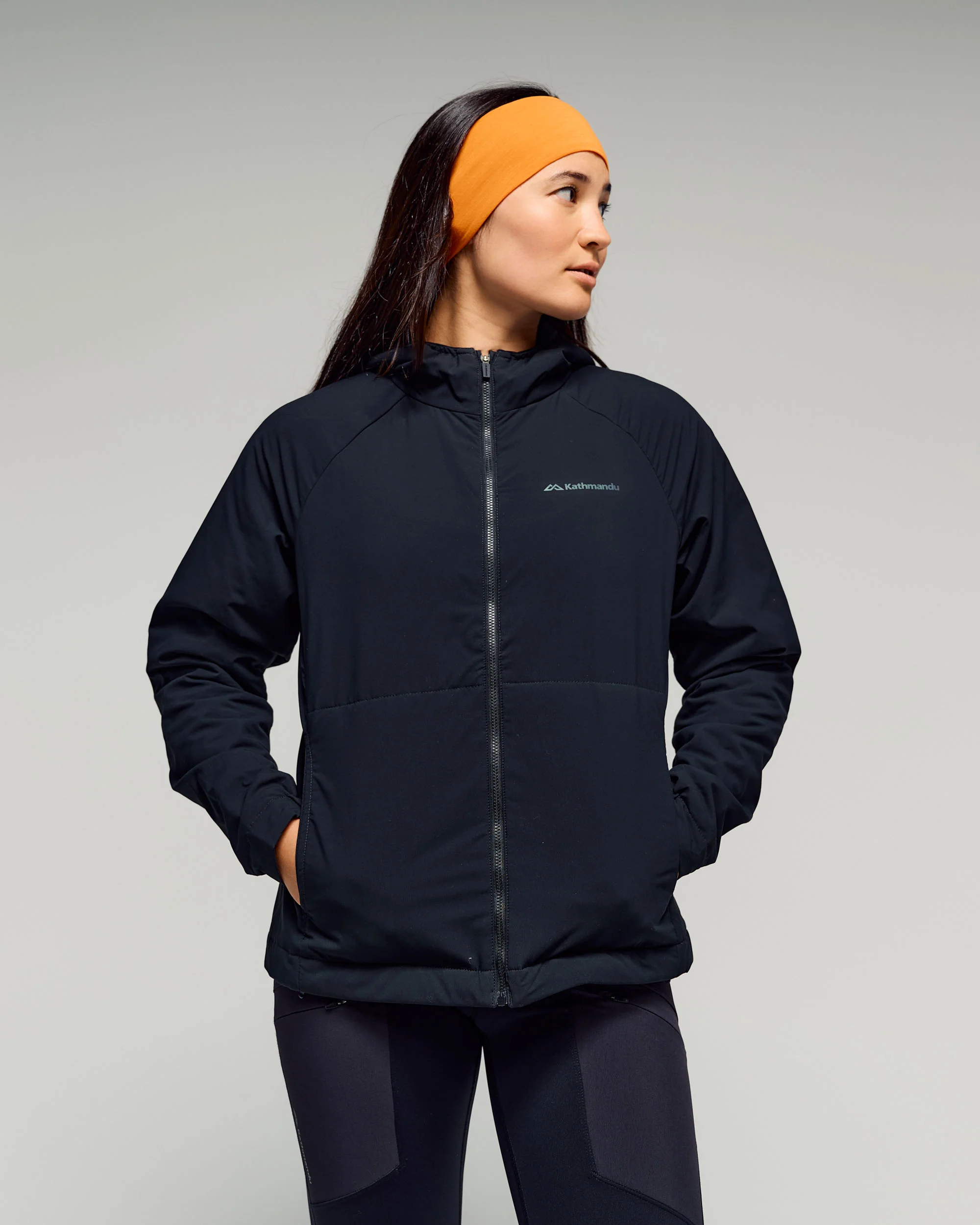 Women's Anytime LT Insulated Hooded Jacket -  Black Stingray