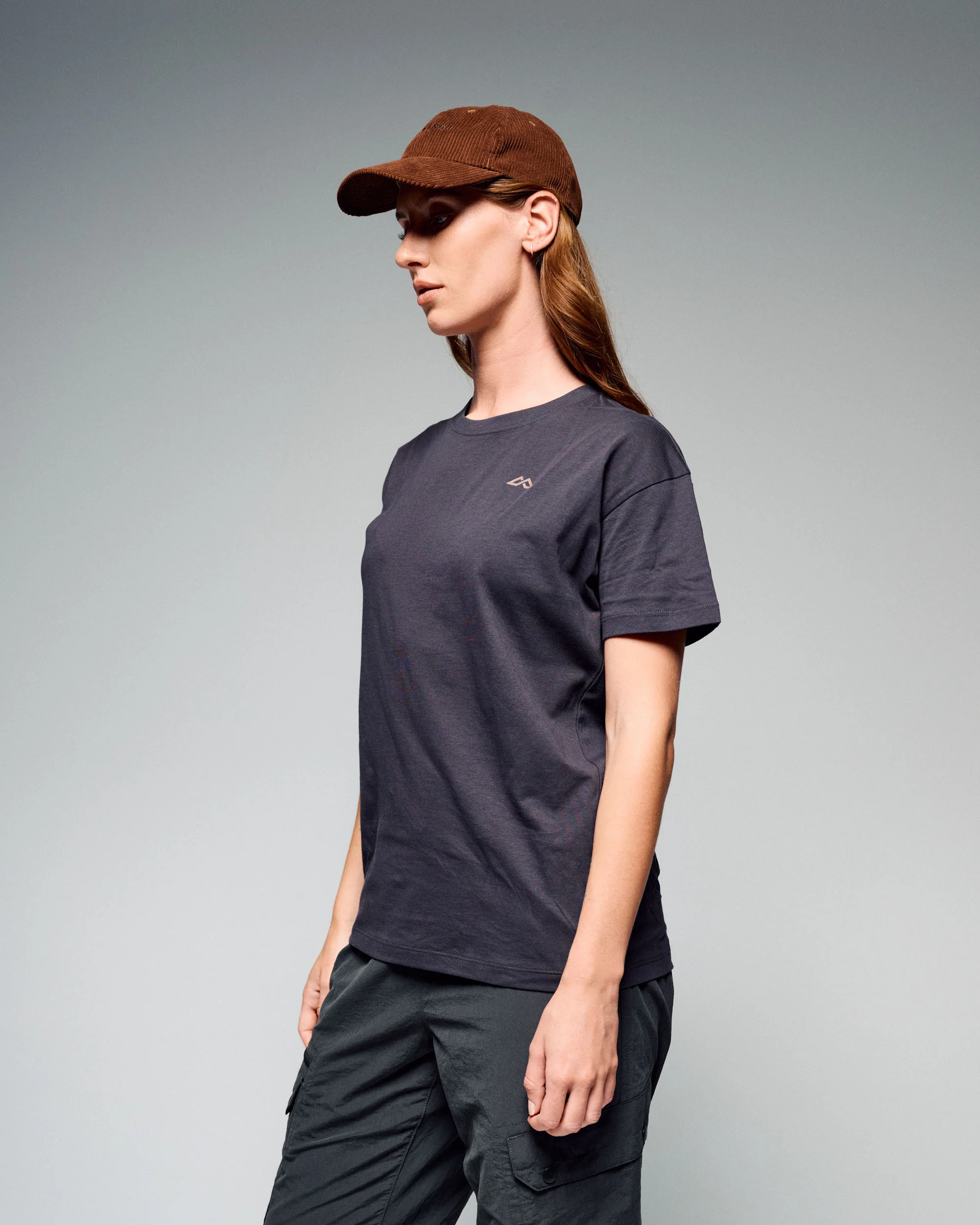 Women's Braided River Organic Cotton T-Shirt - Washed Black - Image 4