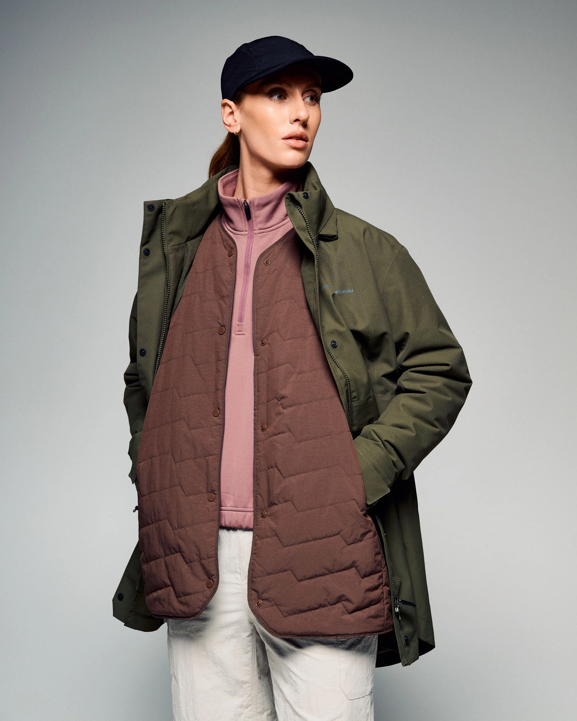 Women's Citytrek 2L Rain Insulated 3in1 Parka -  Light Moss