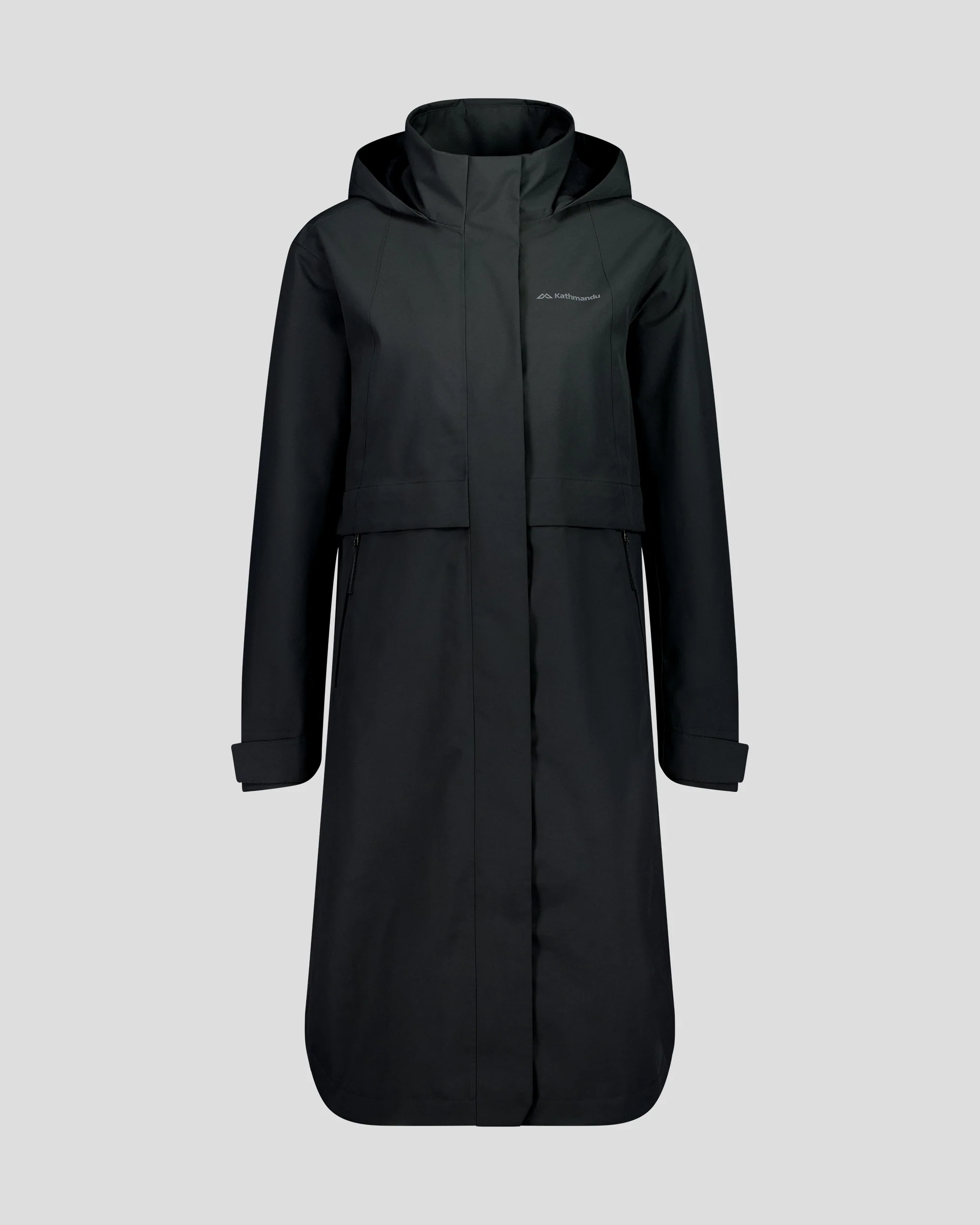 Women's Citytrek 2L Rain Long Parka - Black Stingray - Image 3