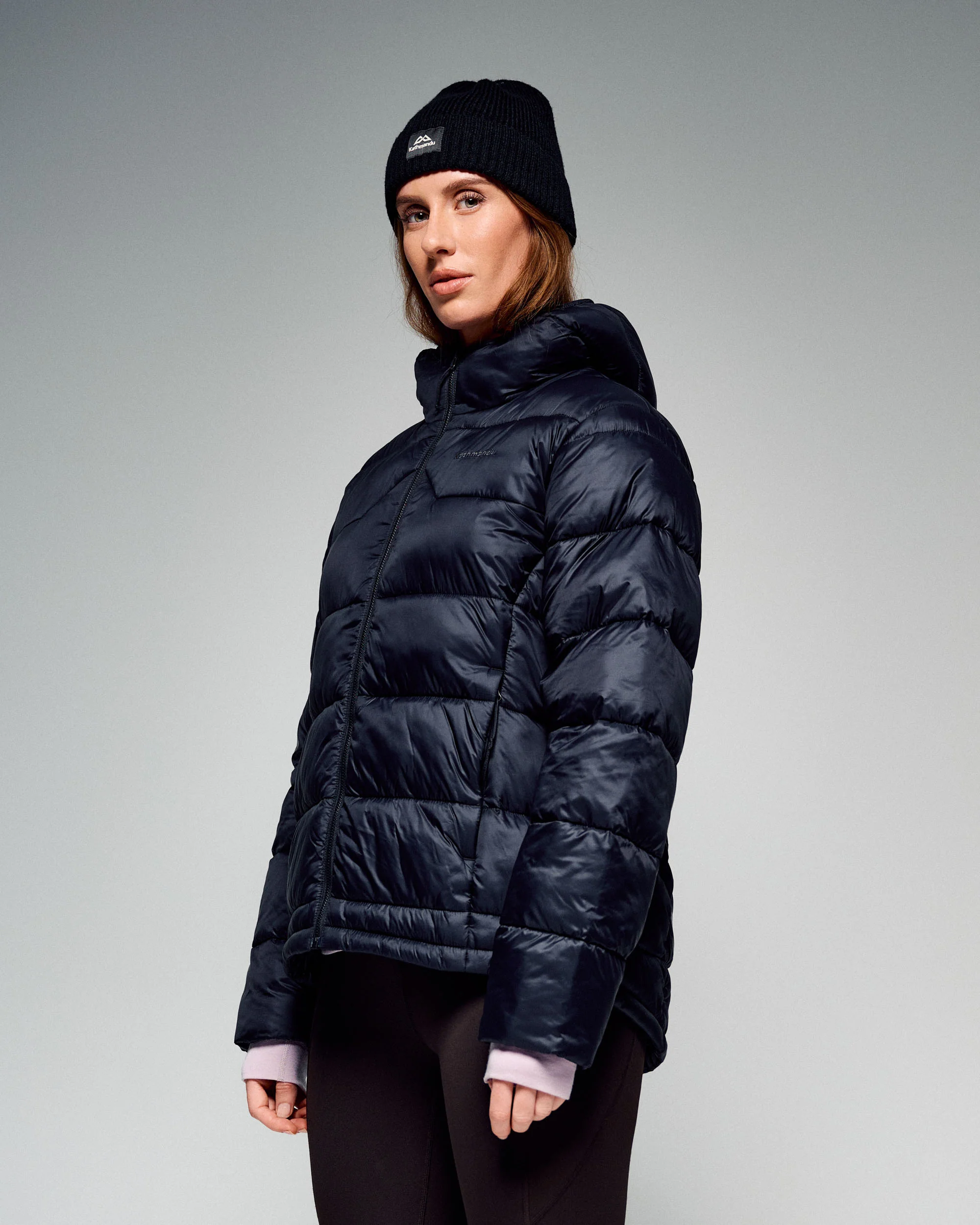Women's Core Insulated Hooded Jacket - Black Stingray - Image 2