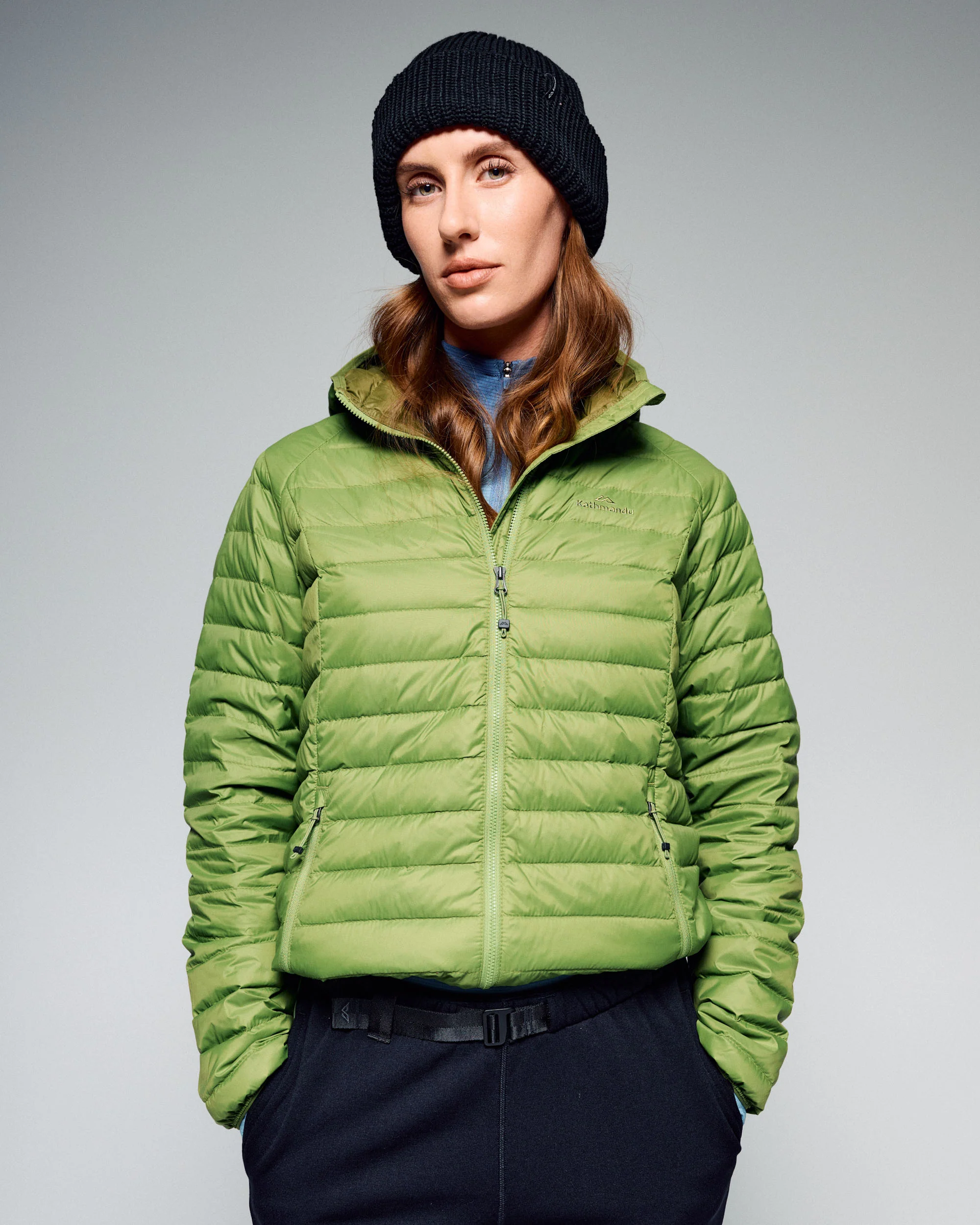 Women's Heli Down Hooded Jacket v3 - Verde
