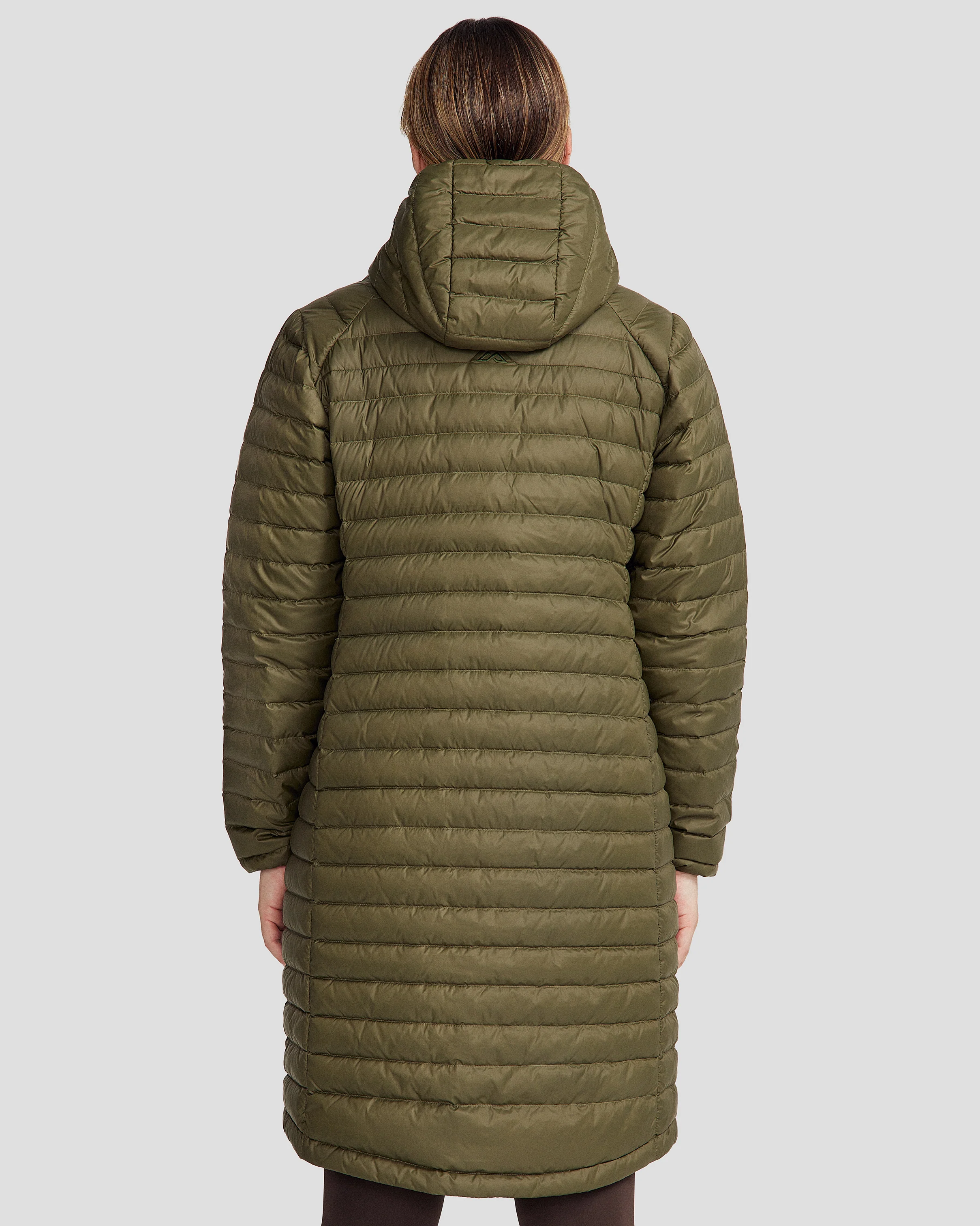 Women's Heli Down Parka Jacket - Light Moss - Image 10