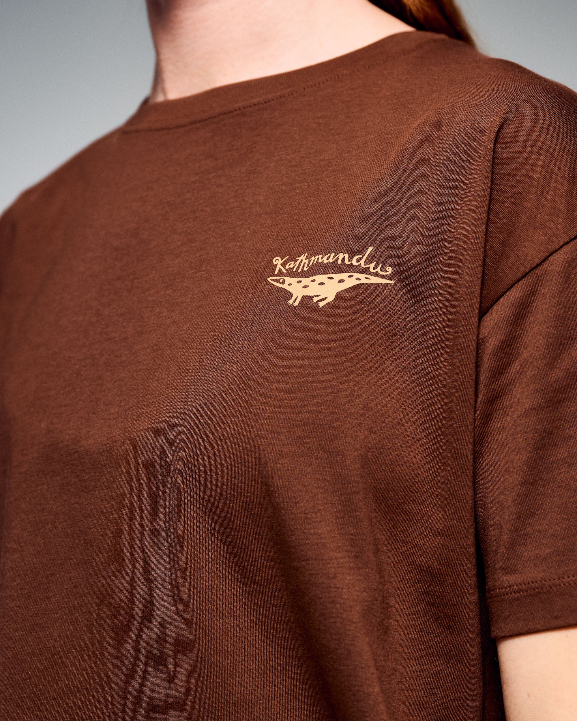Women's Lizard Organic Cotton T-Shirt - Cocoa - Image 2