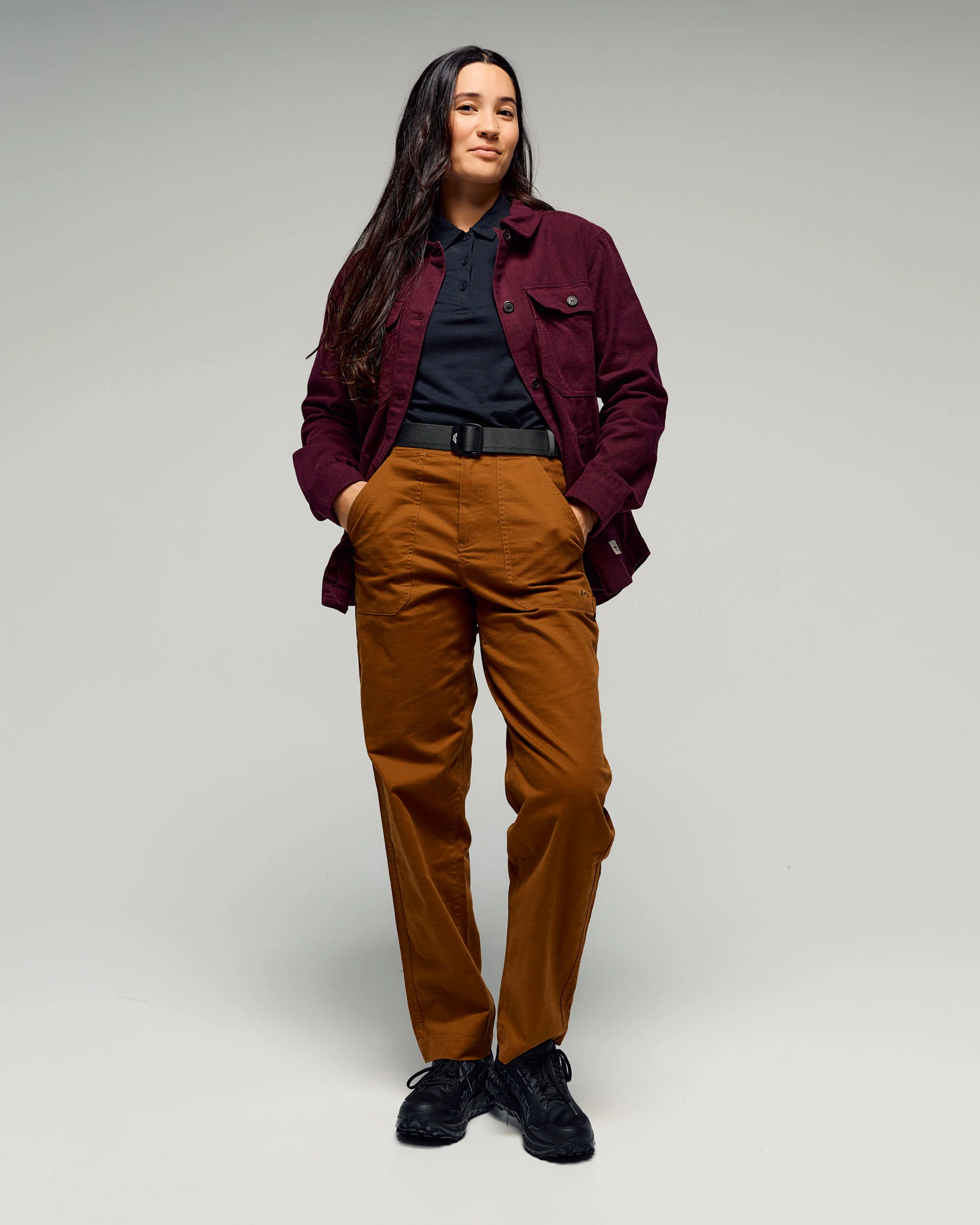 Women's Retreat Huntly Long Sleeve Overshirt - Mulberry - Image 2